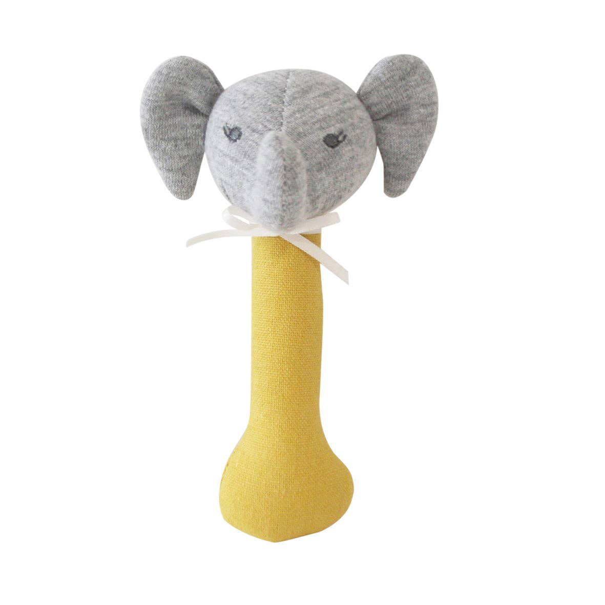 Elliot Elephant Stick Rattle - Butterscotch