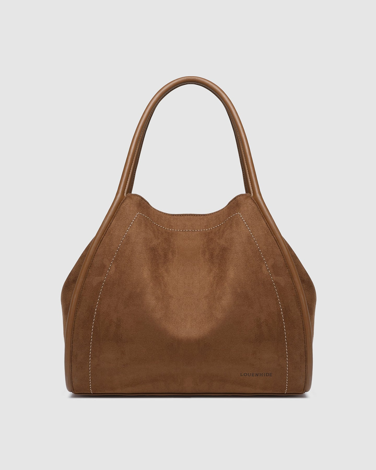 Sutton Suedette Shoulder Bag - Tan