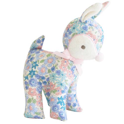 Baby Deer Rattle - Liberty Blue
