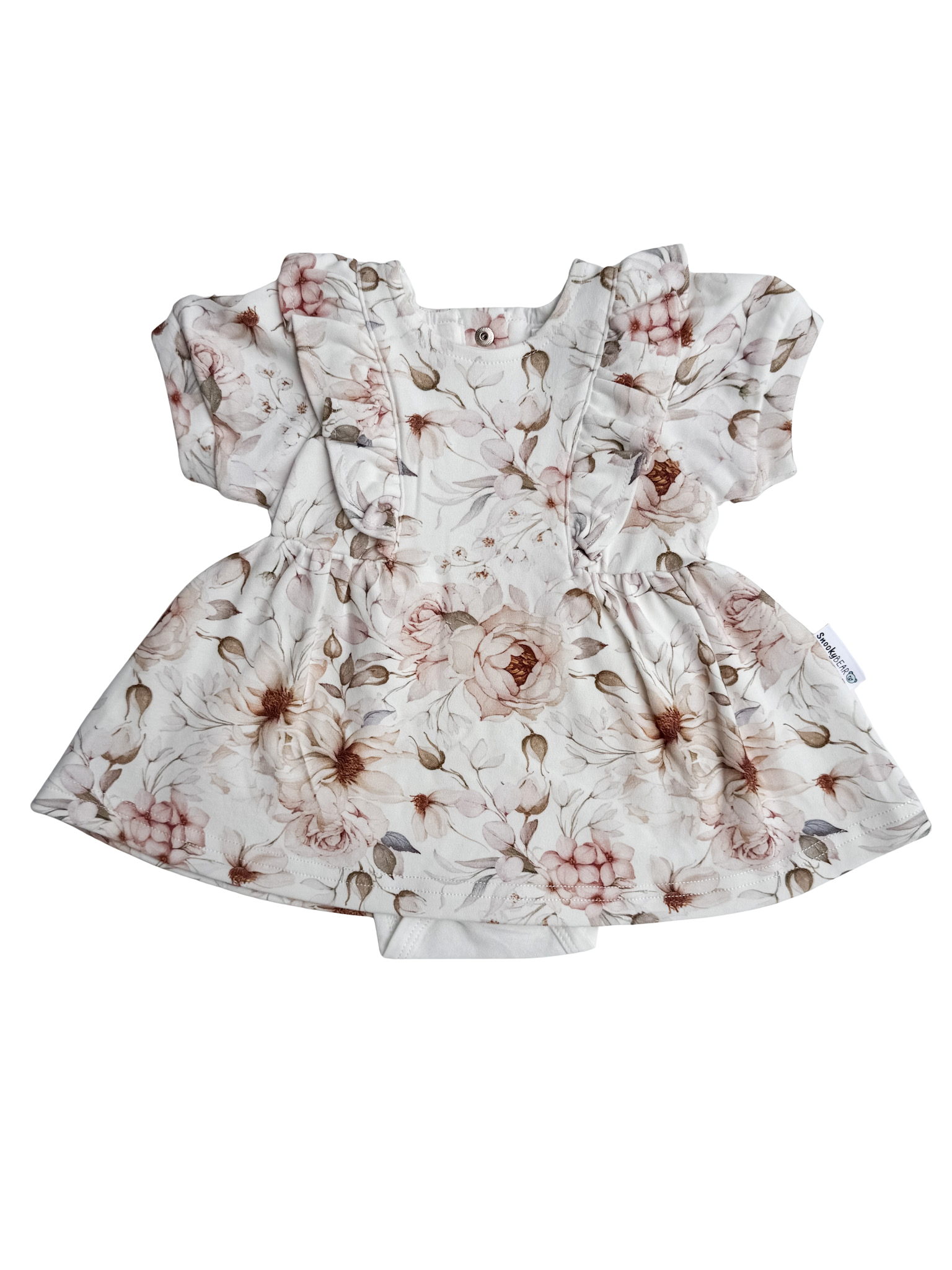 Frilly Short Sleeve Dress - Bloom