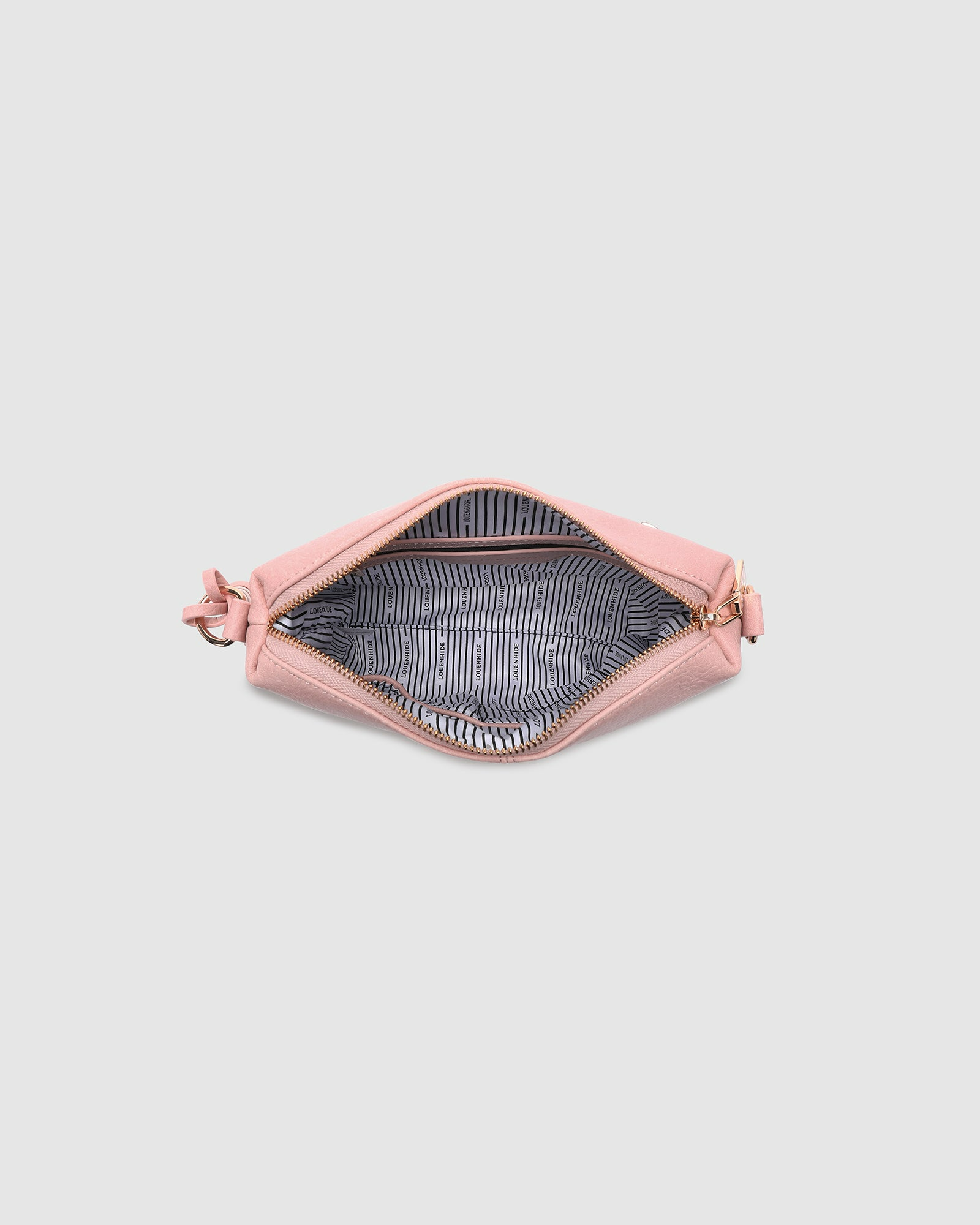 Kasey Stripe Crossbody Bag - Blush Pink