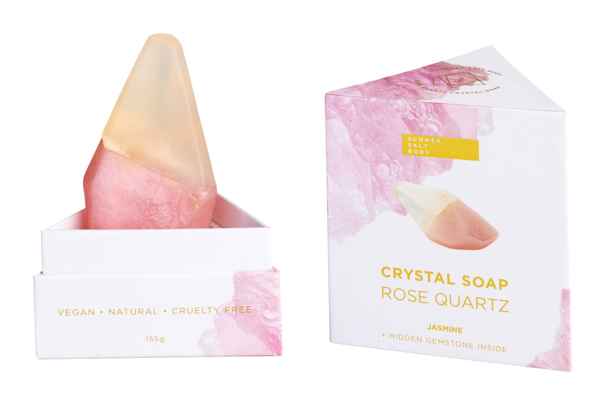 Rose Quartz Crystal Soap - Jasmine