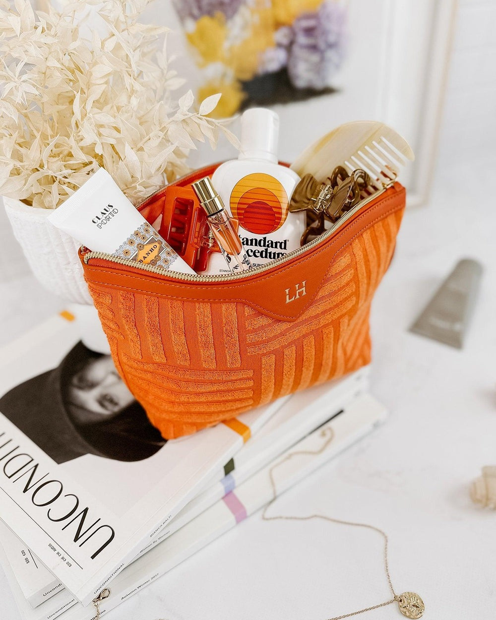 Serena Cosmetic Case - Orange