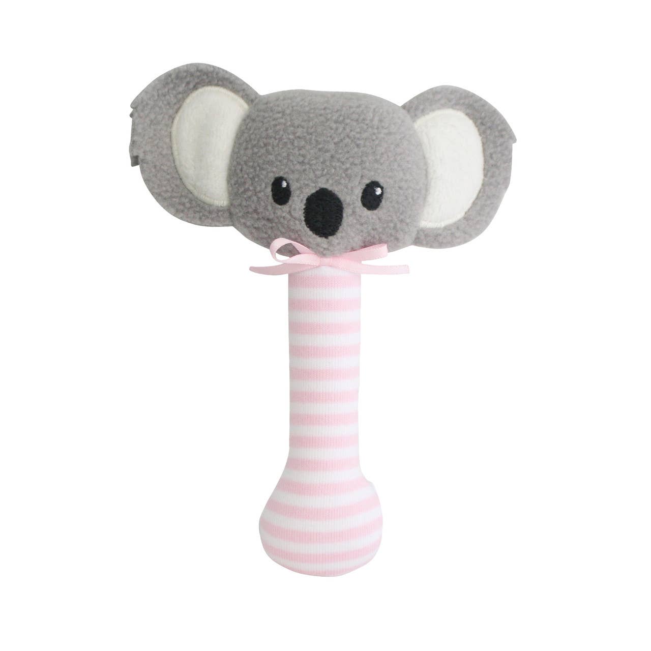 Baby Koala Stick Rattle - Pink
