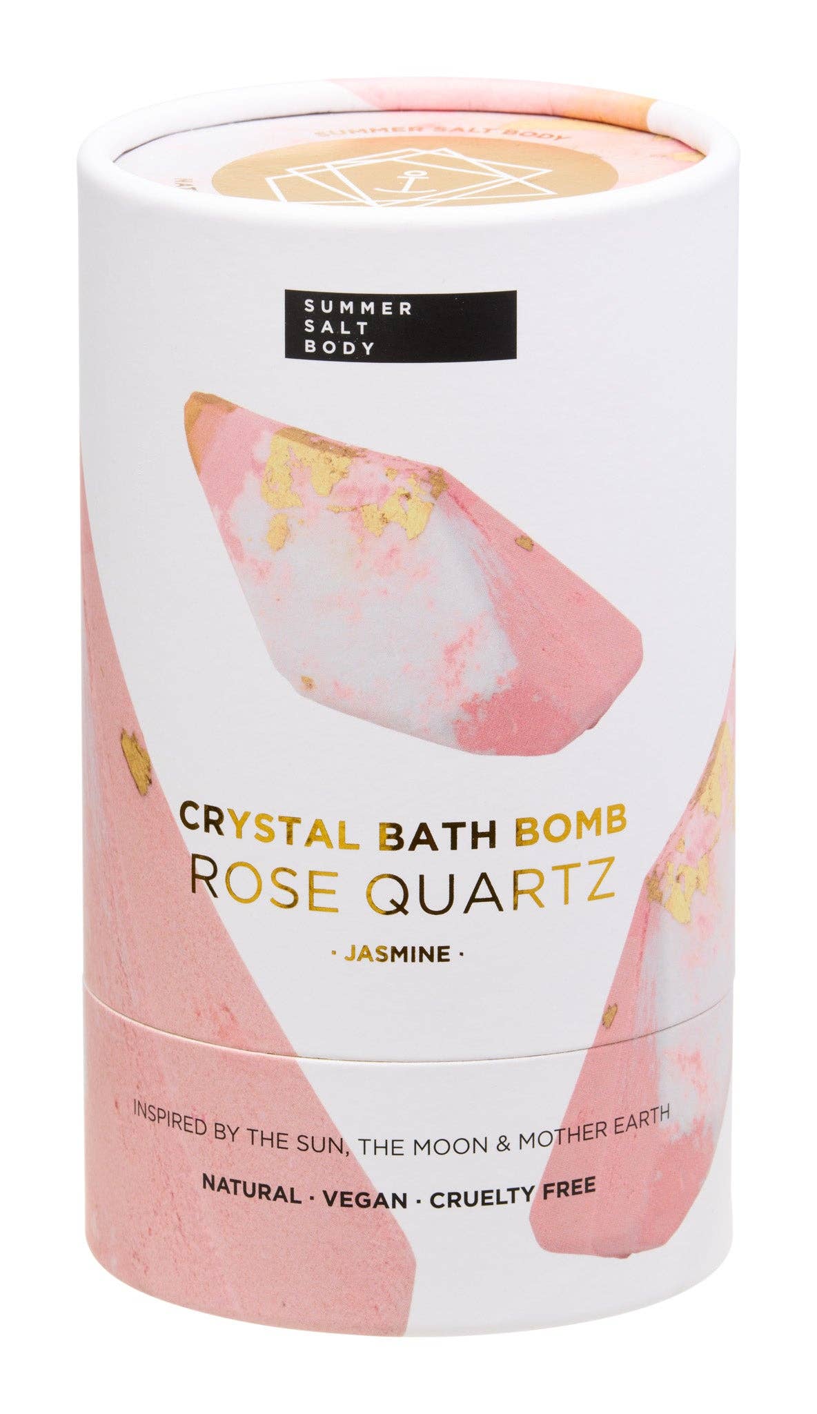 Rose Quartz Crystal Bath Bomb - Jasmine