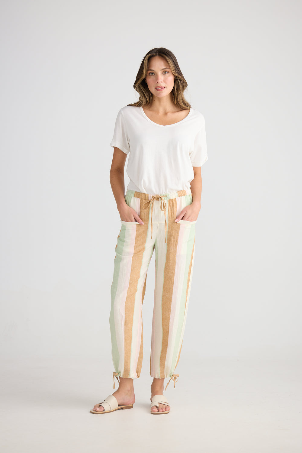 Amazon Pant - Melon Field Stripe