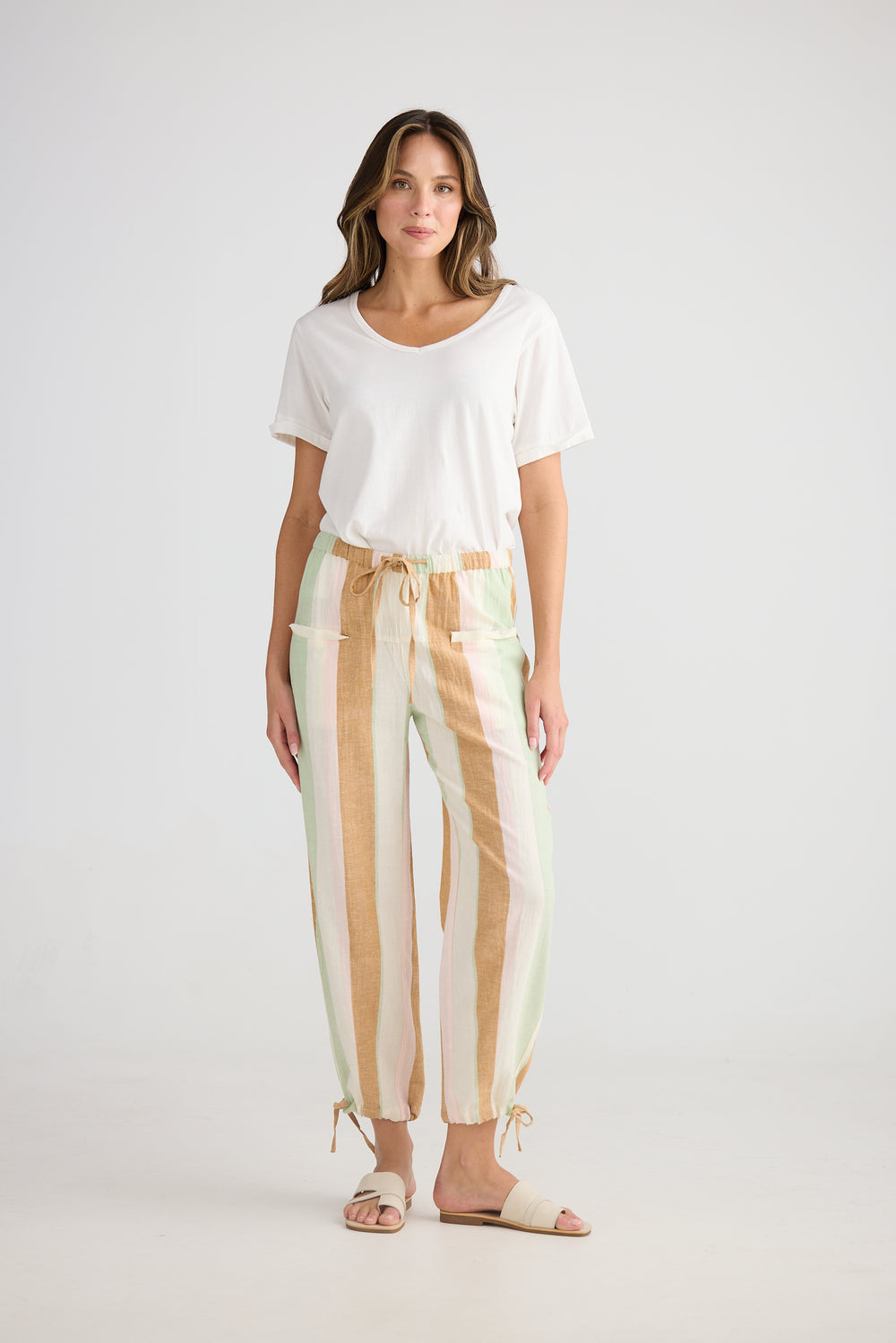 Amazon Pant - Melon Field Stripe