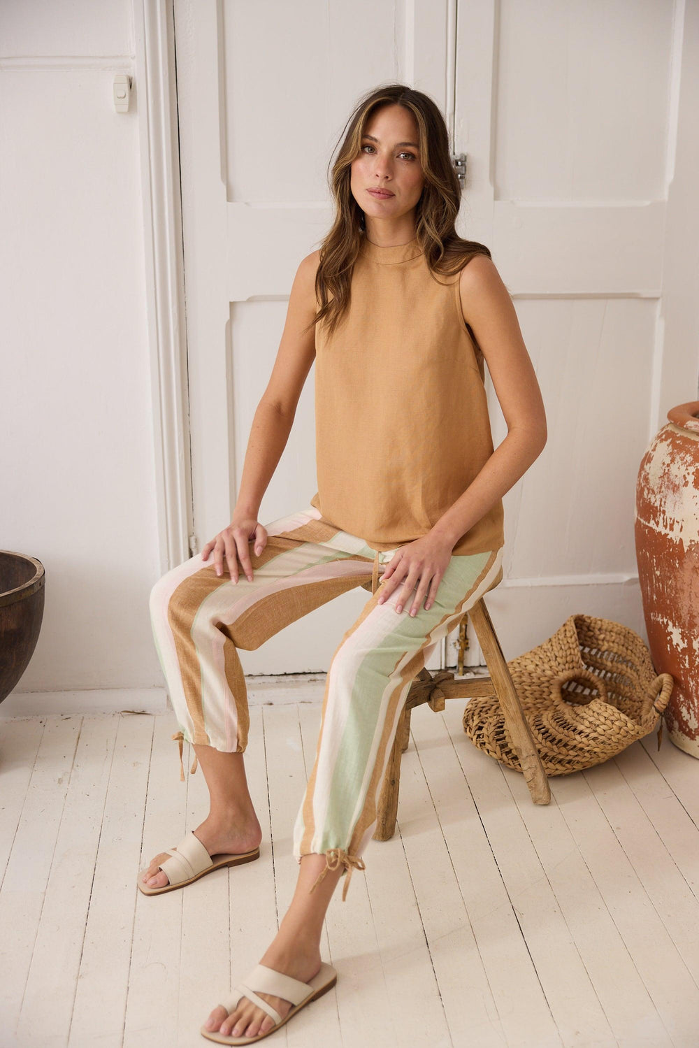 Amazon Pant - Melon Field Stripe