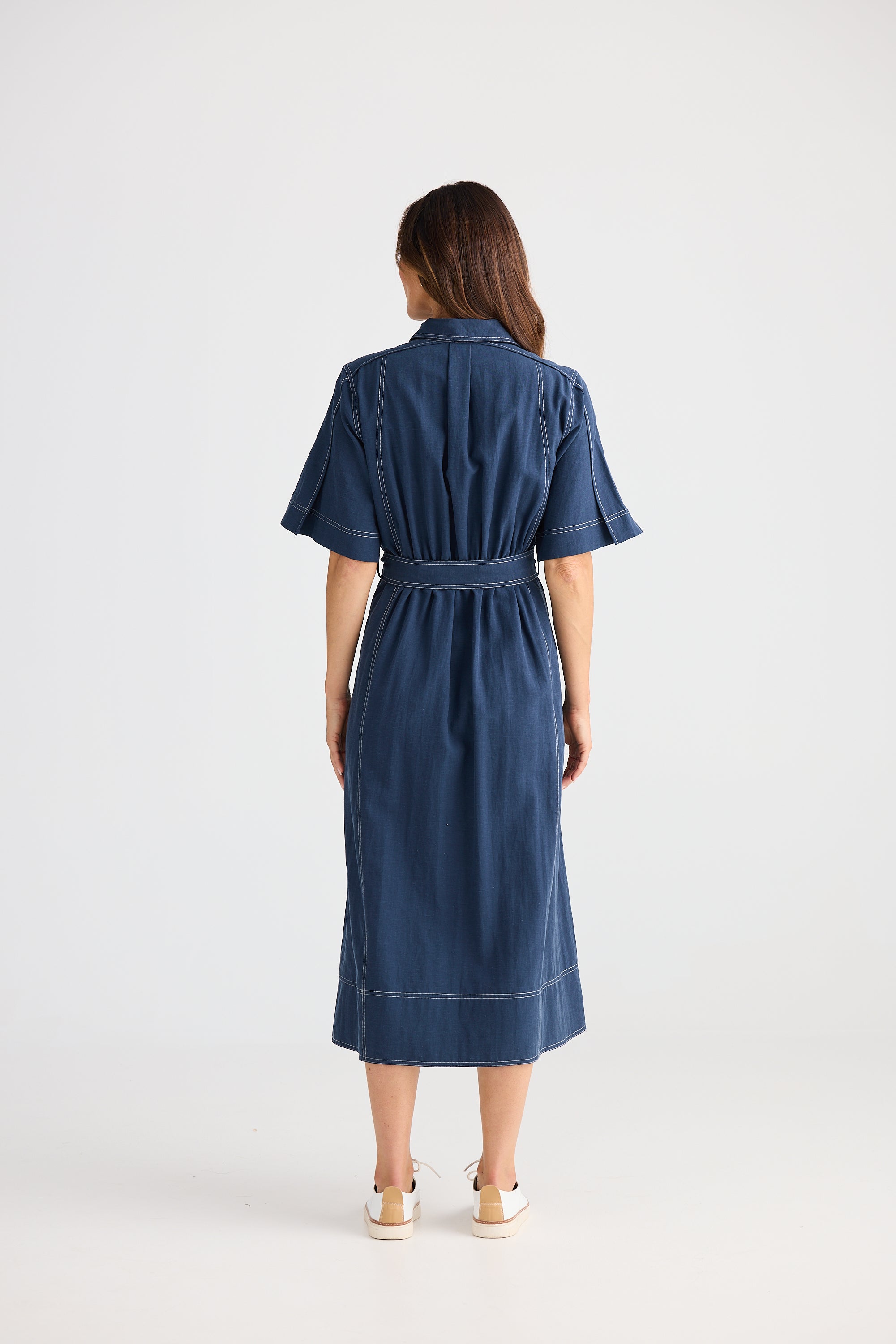 Leo Dress - Navy