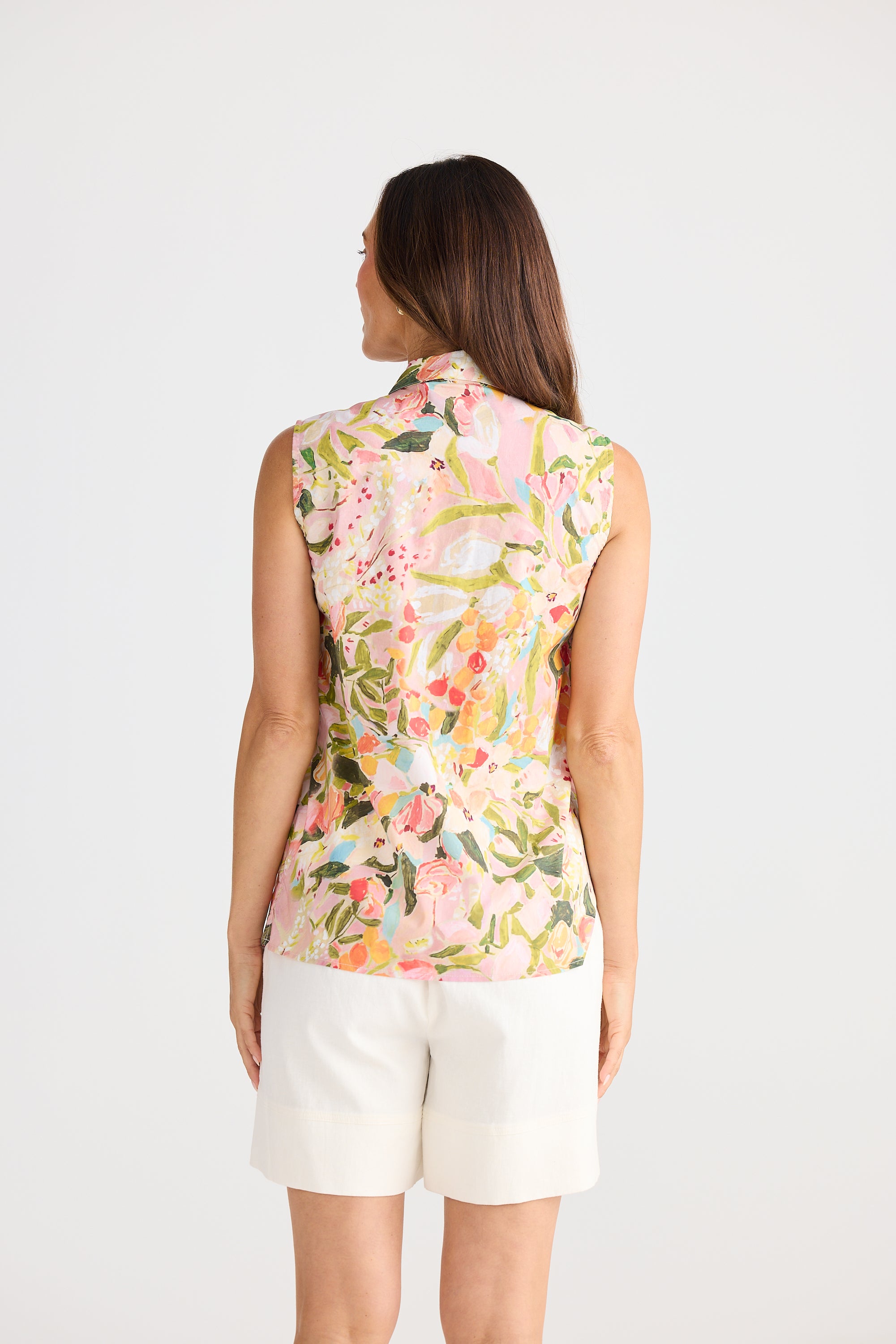 Poppy Sleeveless Shirt - Zoe's Garden