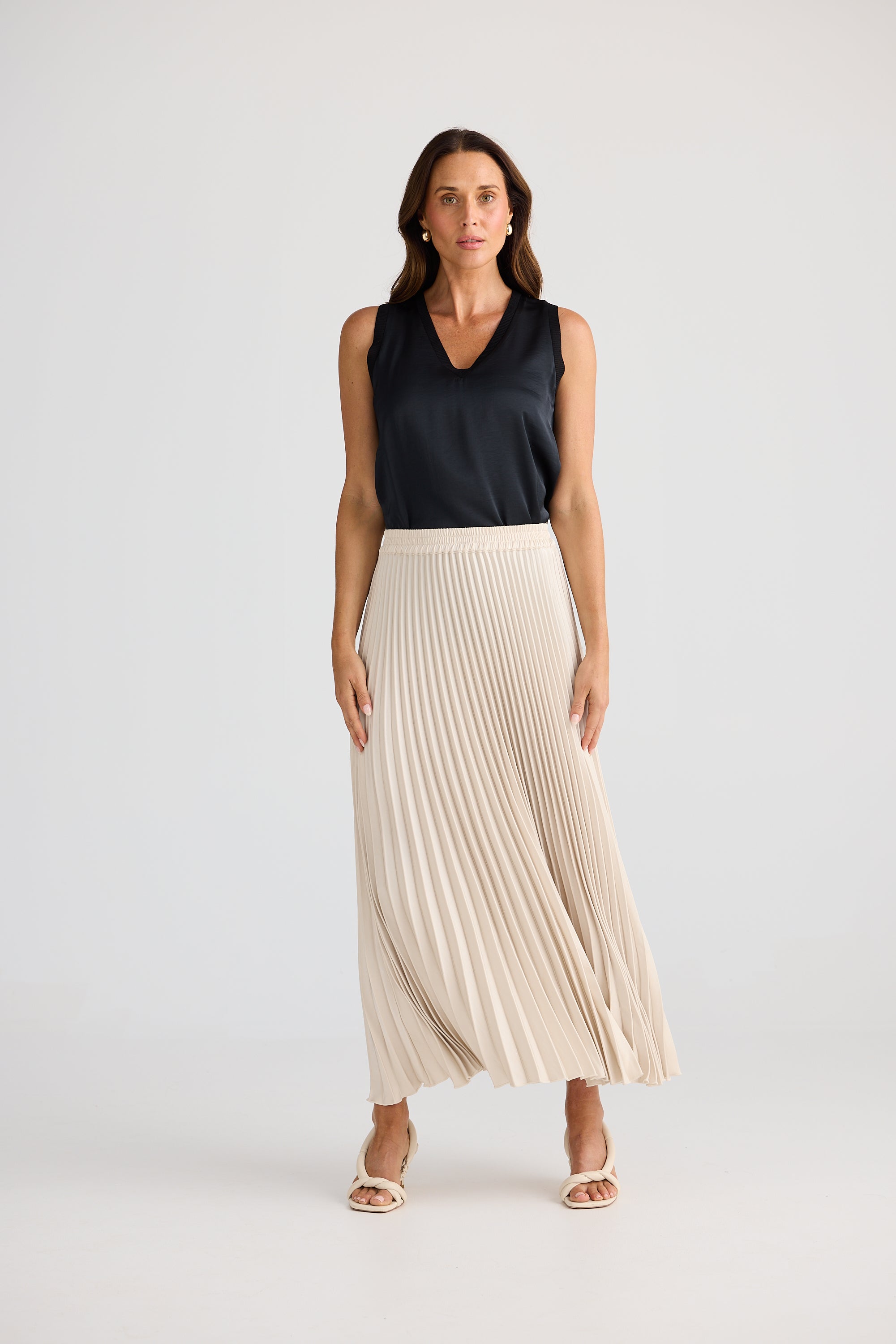 Alias Pleated Skirt - Oyster