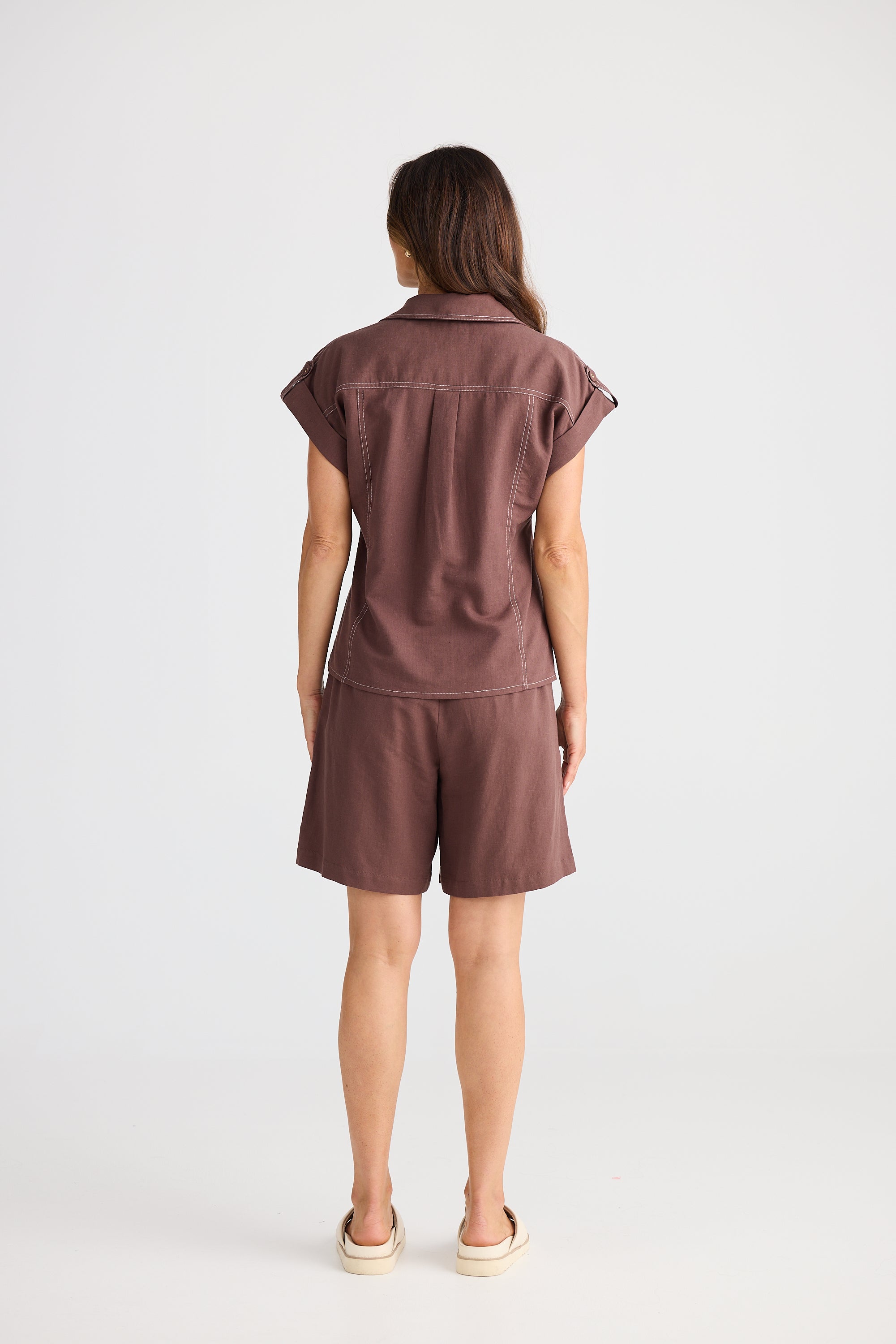 Portia Shirt - Chocolate