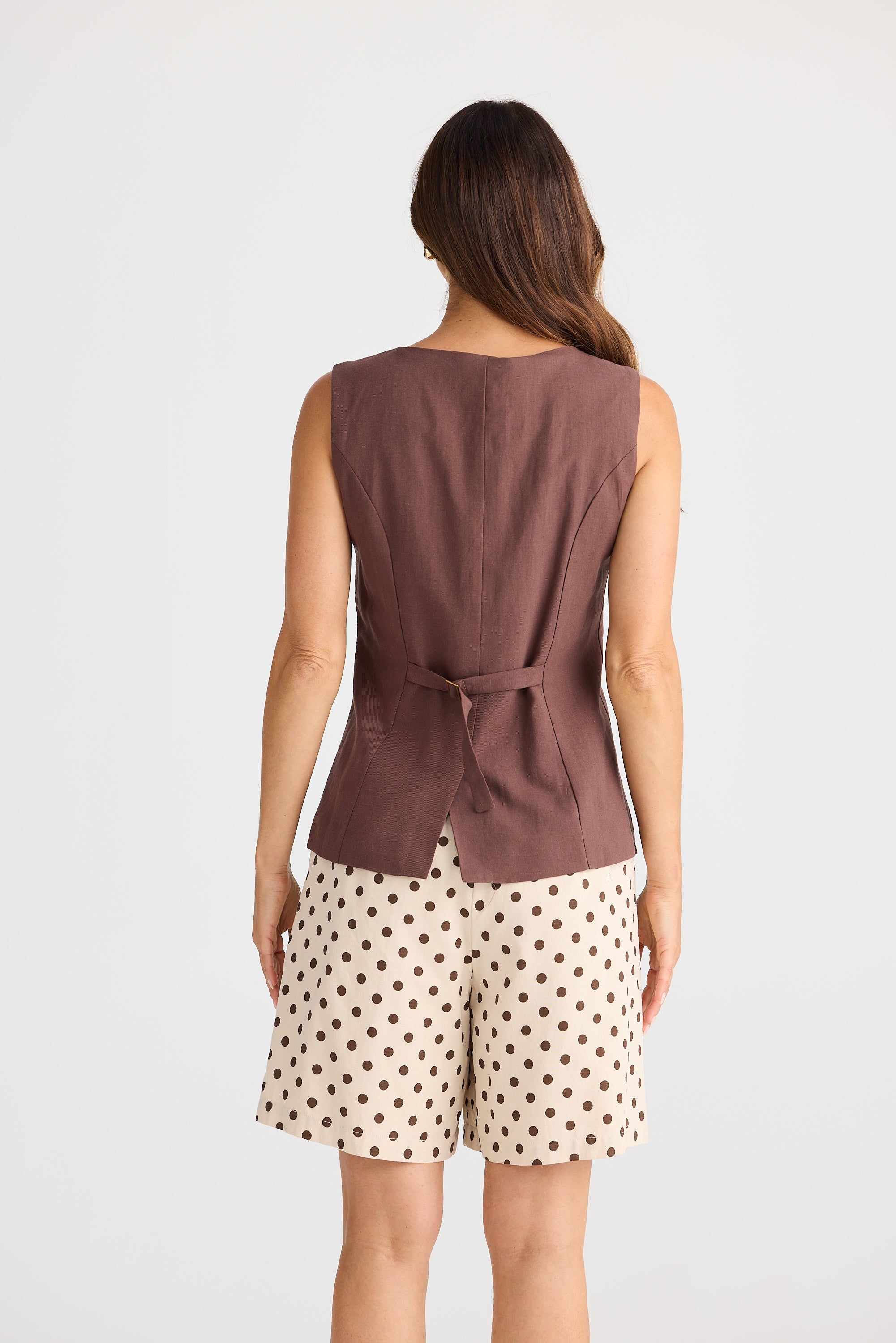 Eden Waistcoat - Chocolate