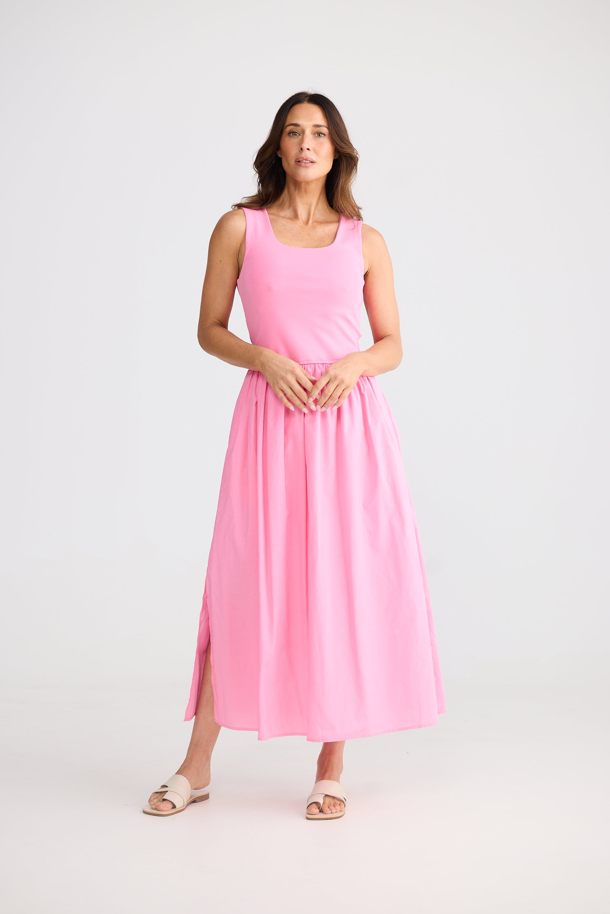 Maya Dress - Peony Pink