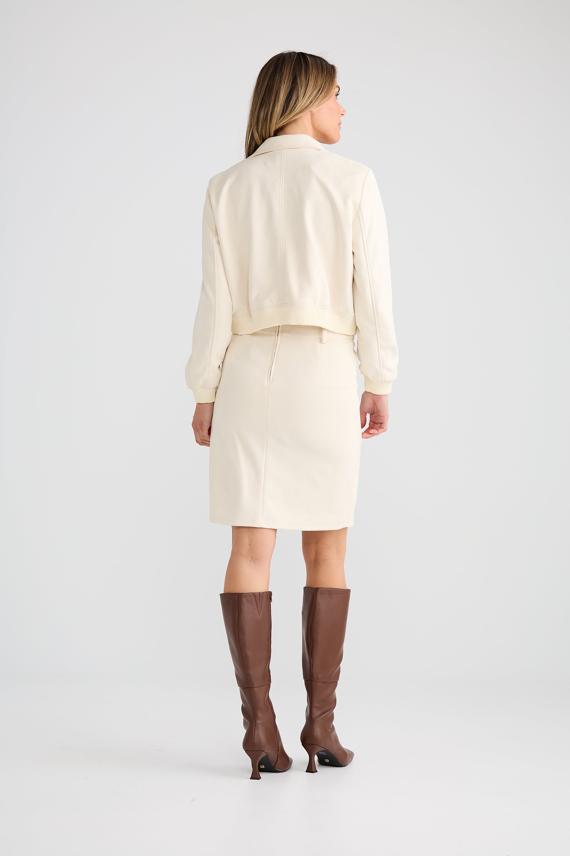 Bronwyn Bomber Jacket - Ecru