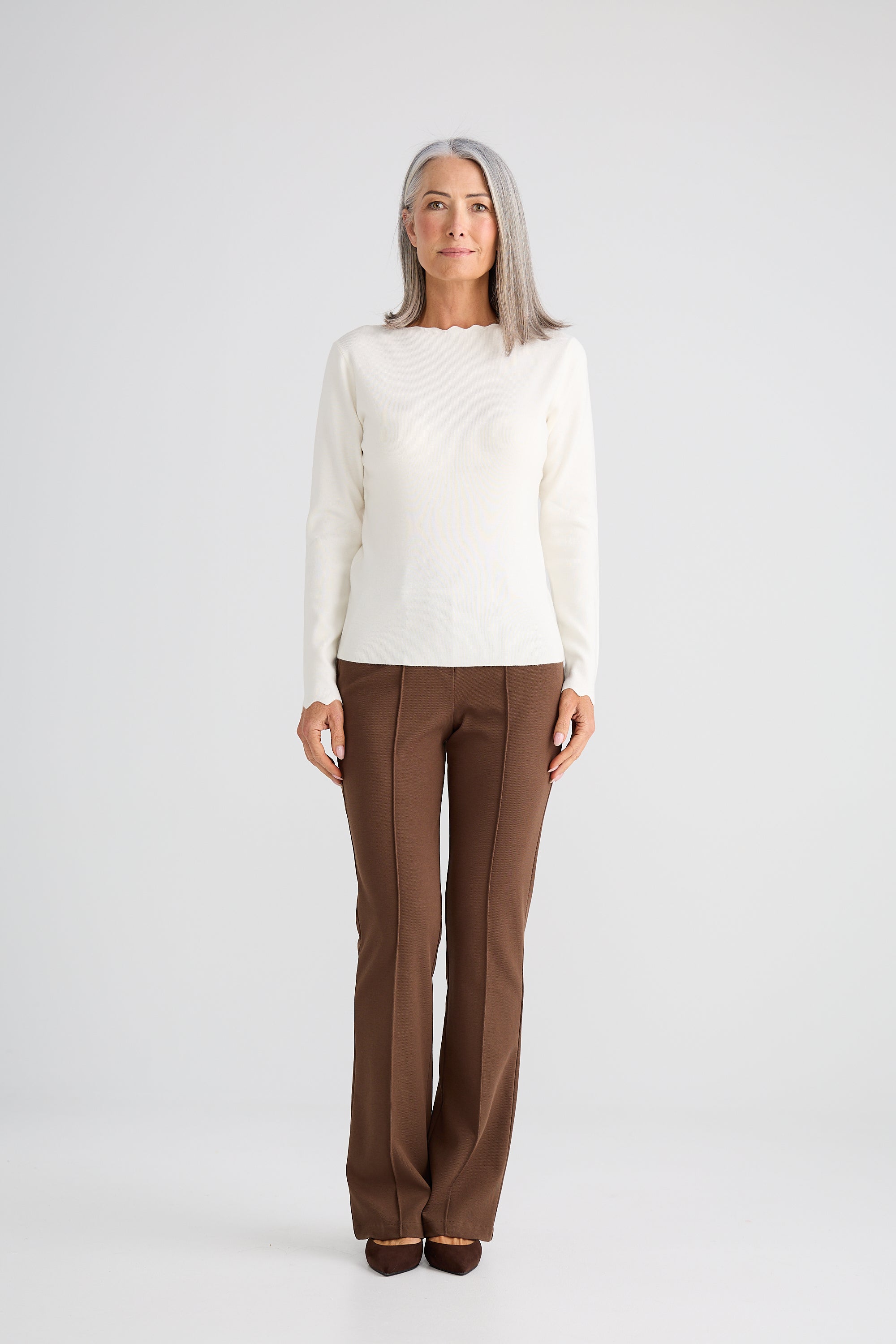 Jaden Knit Top - Cream