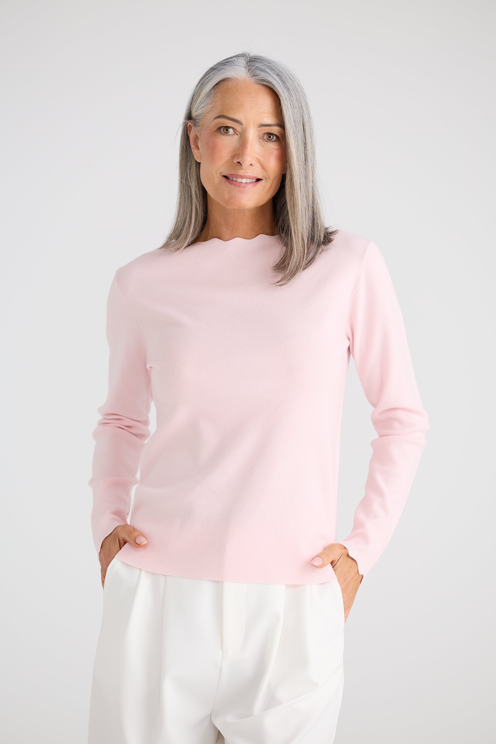 Jaden Knit Top - Light Pink