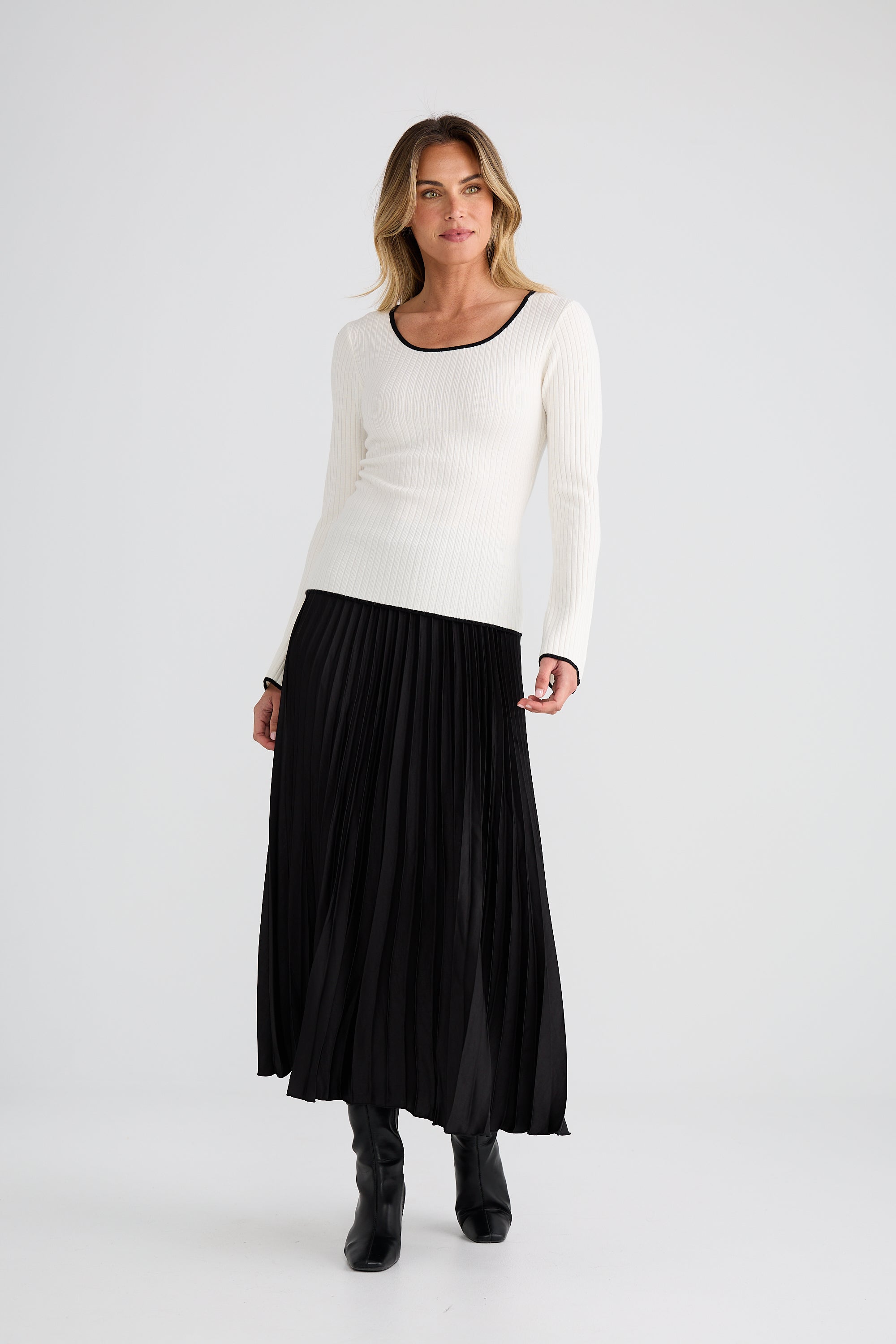 Maddie Knit Top - Off White