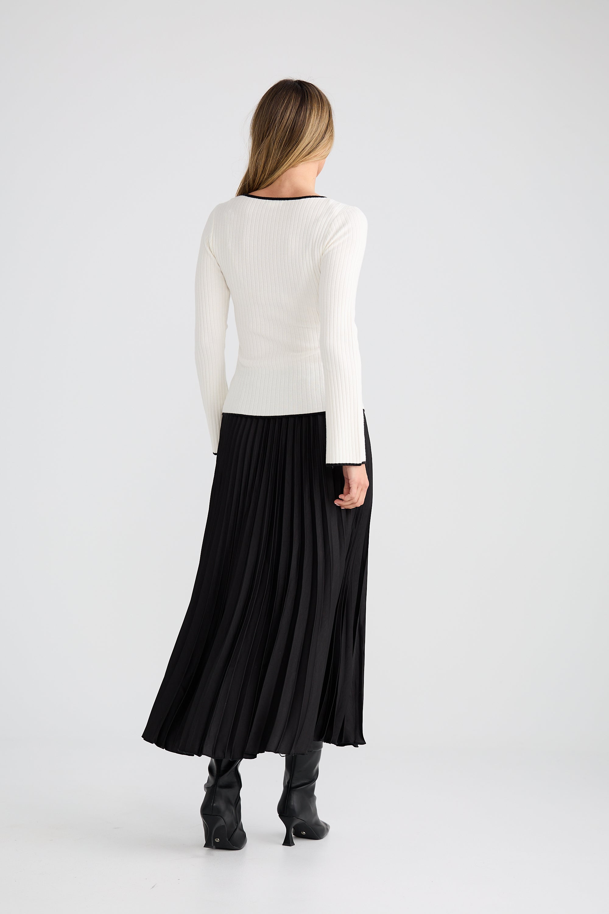 Maddie Knit Top - Off White