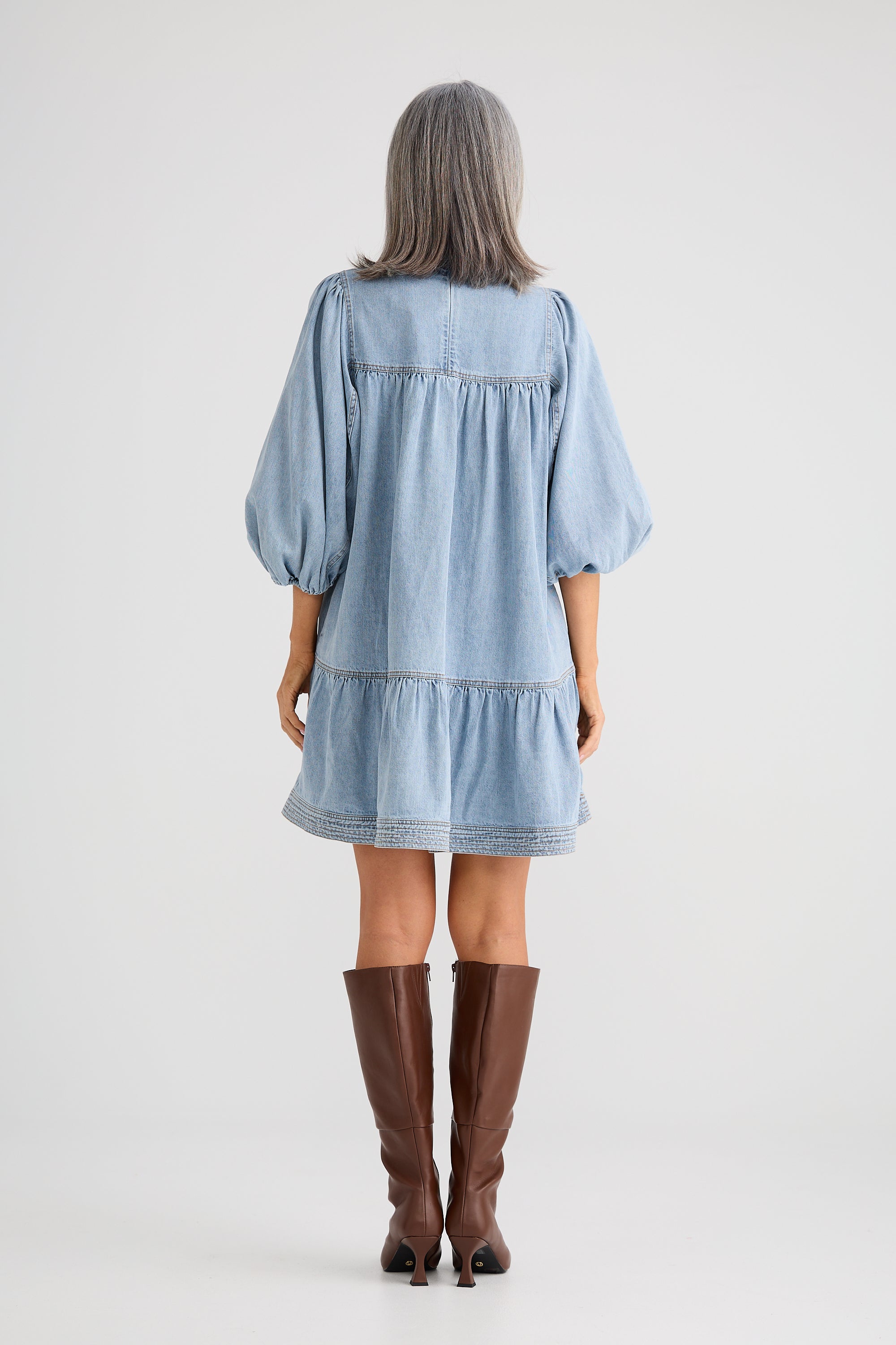 Zelda Dress - Vintage Mid Wash