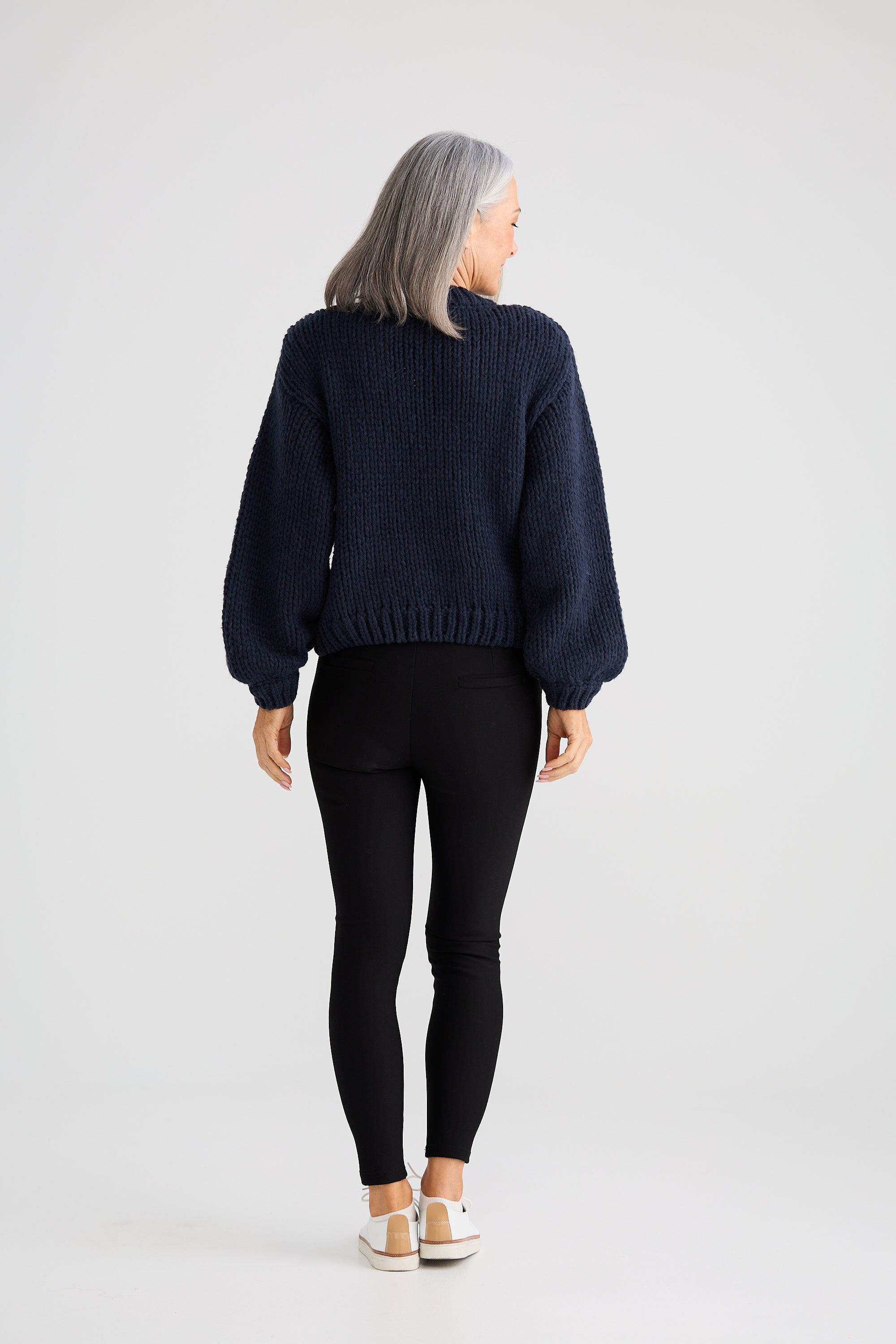 Heart On My Sleeve Knit - Navy Multi