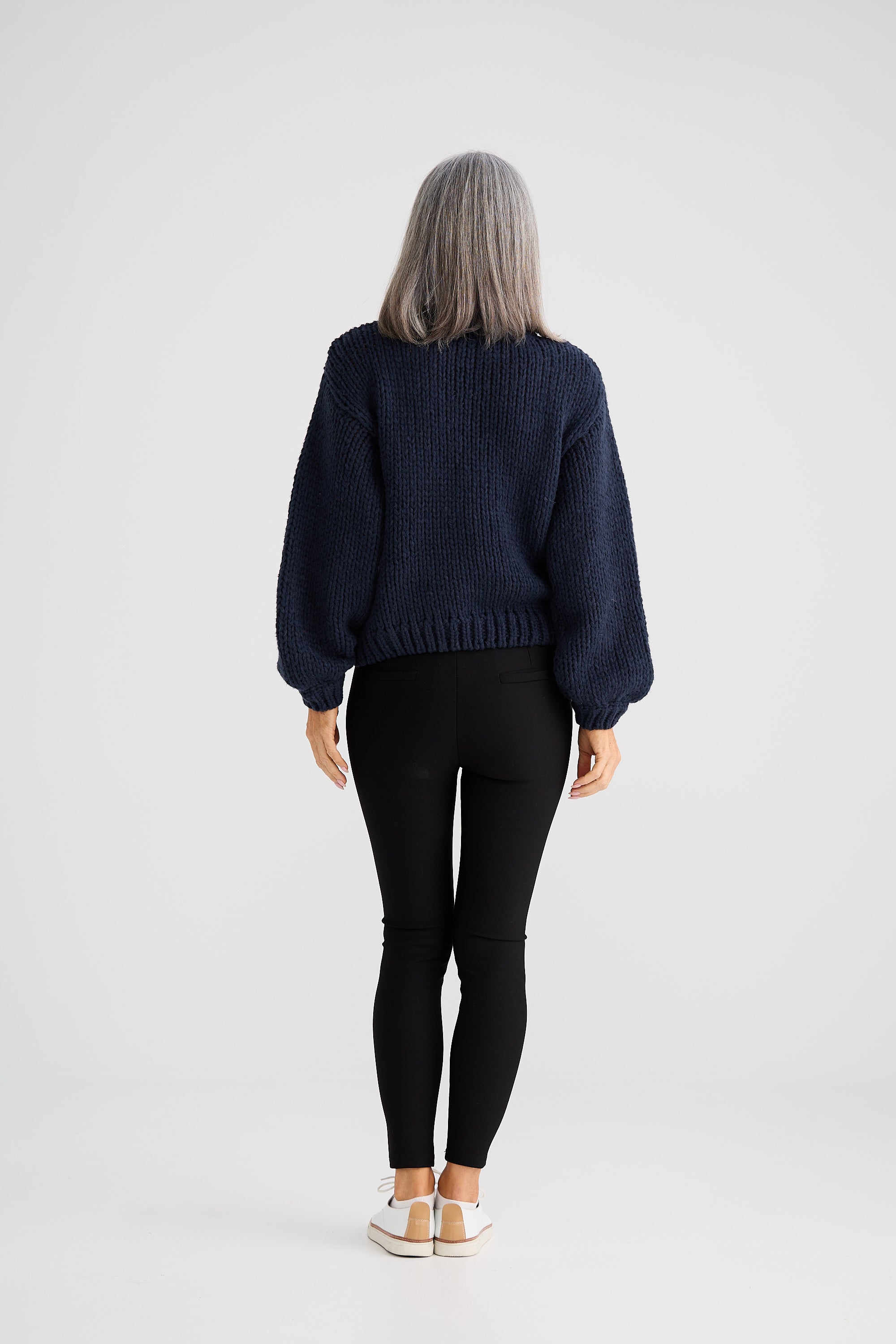 Heart On My Sleeve Knit - Navy Multi