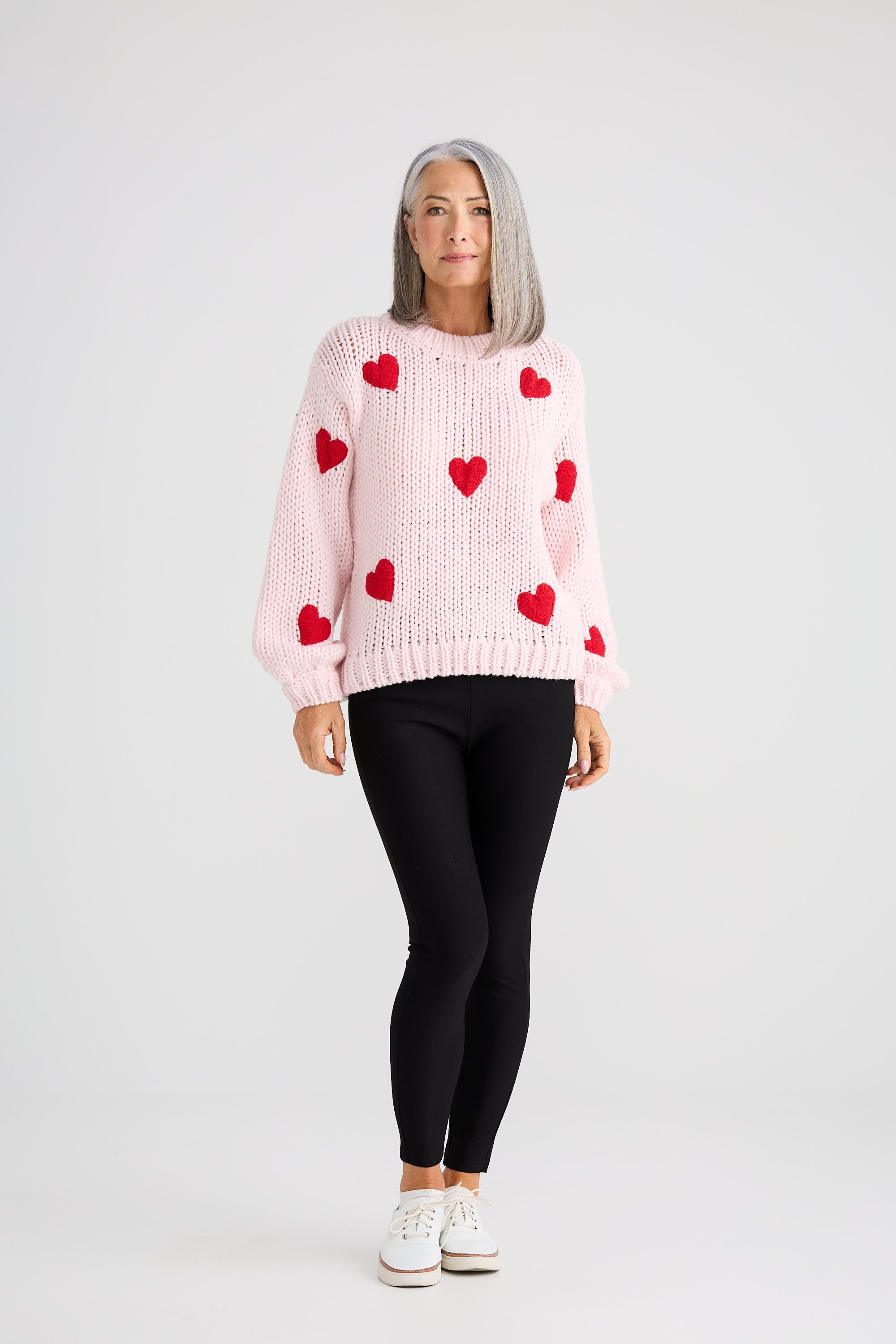 Heart On My Sleeve Knit - Pink Multi