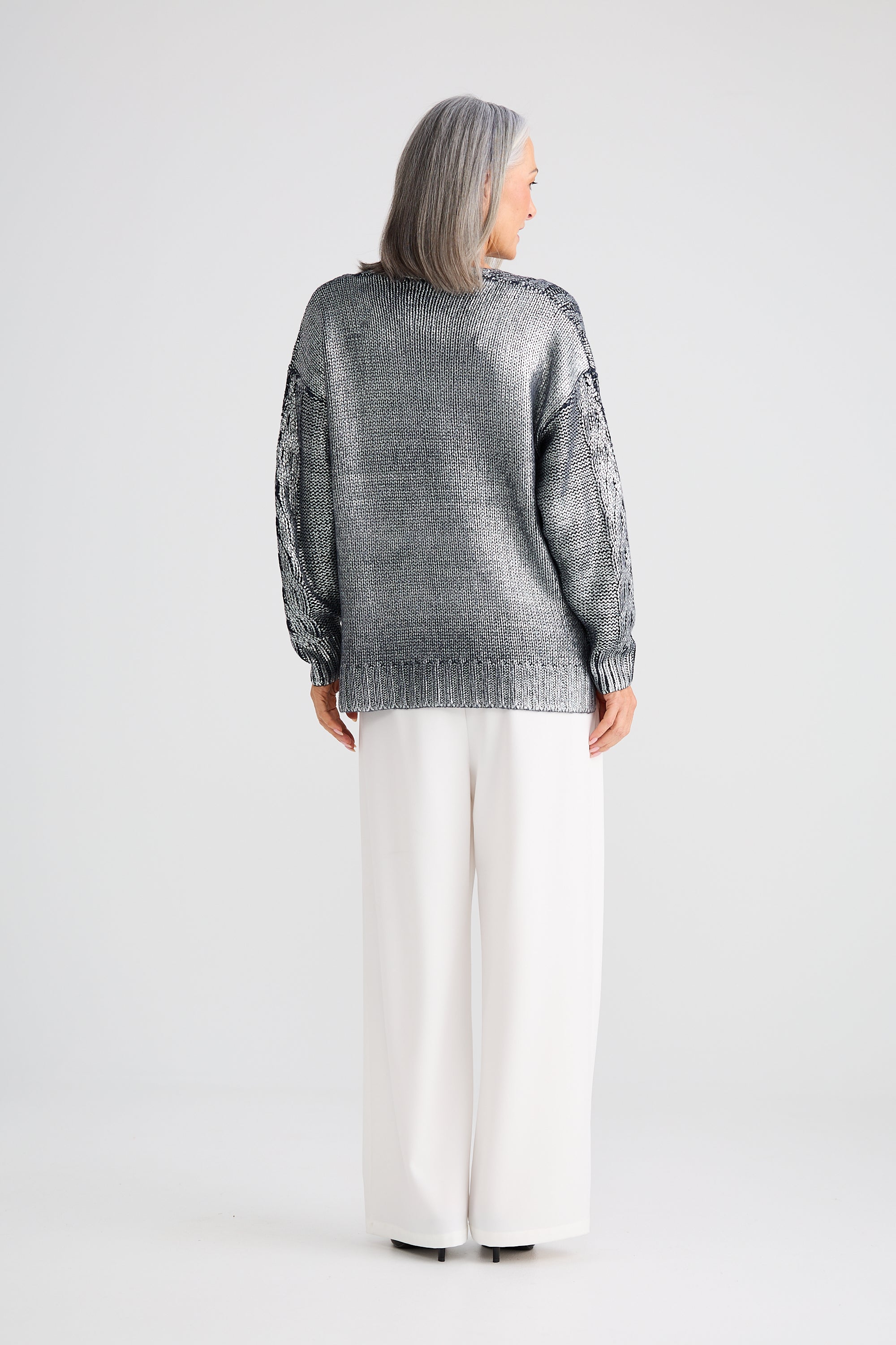 Satellite Knit - Navy Metallic