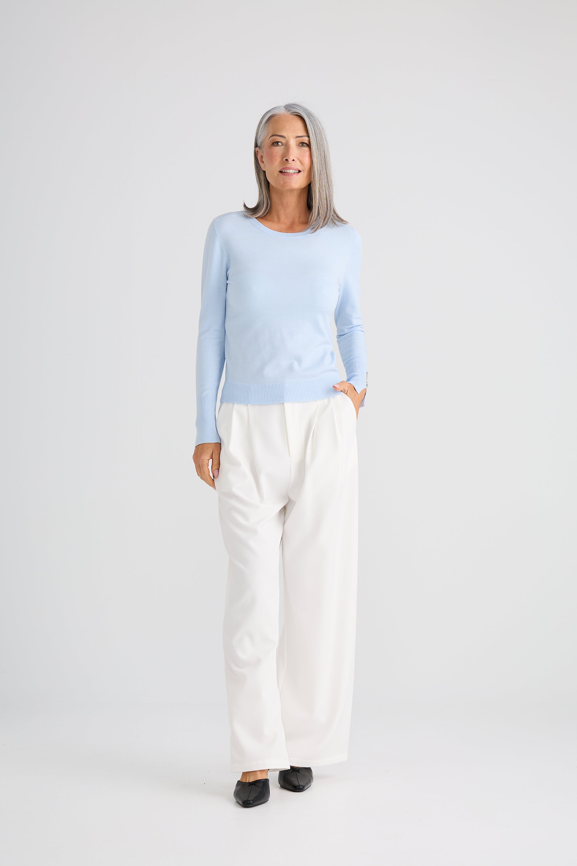 St James Knit - Light Blue