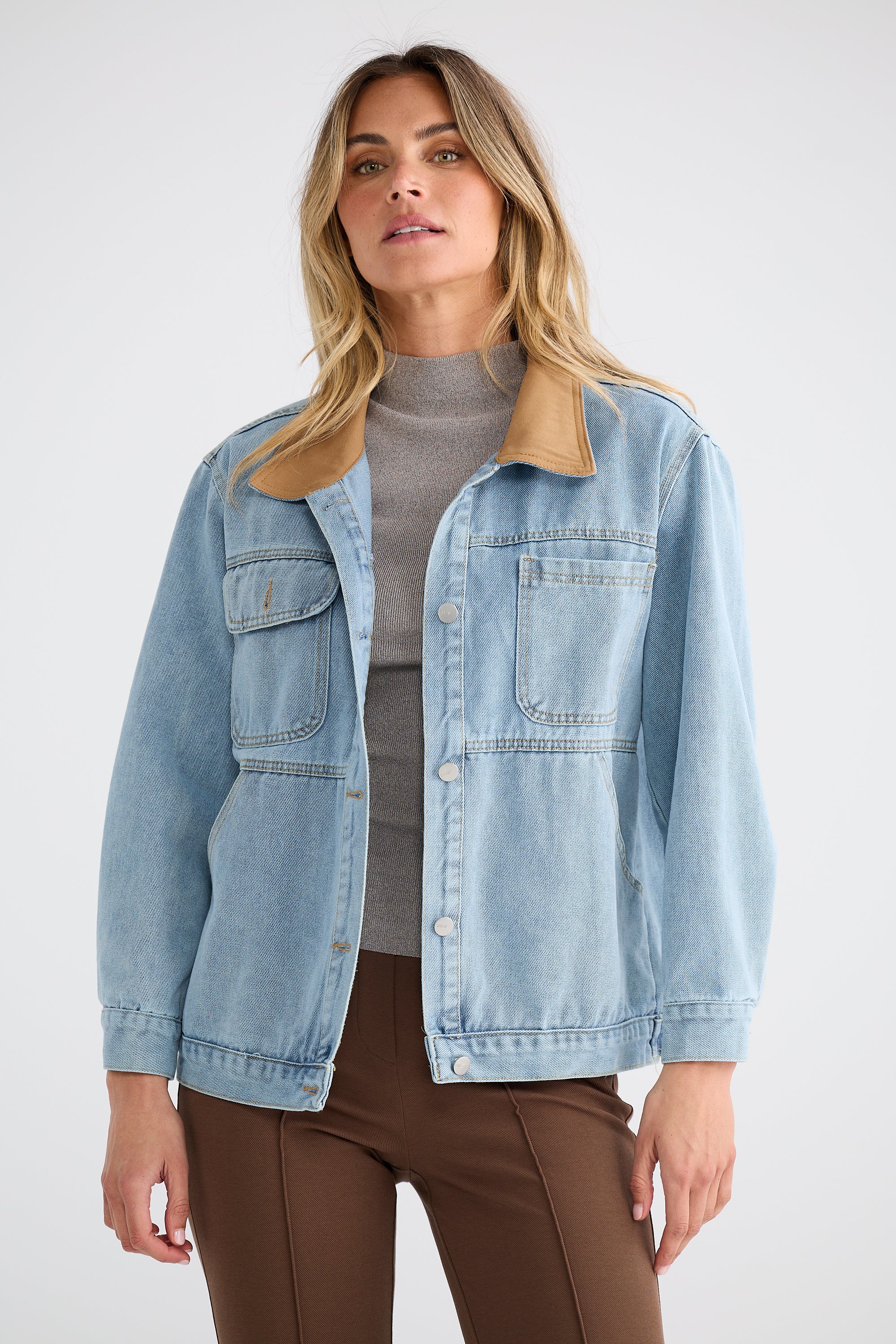 Helene Denim Jacket - Vintage Mid Wash