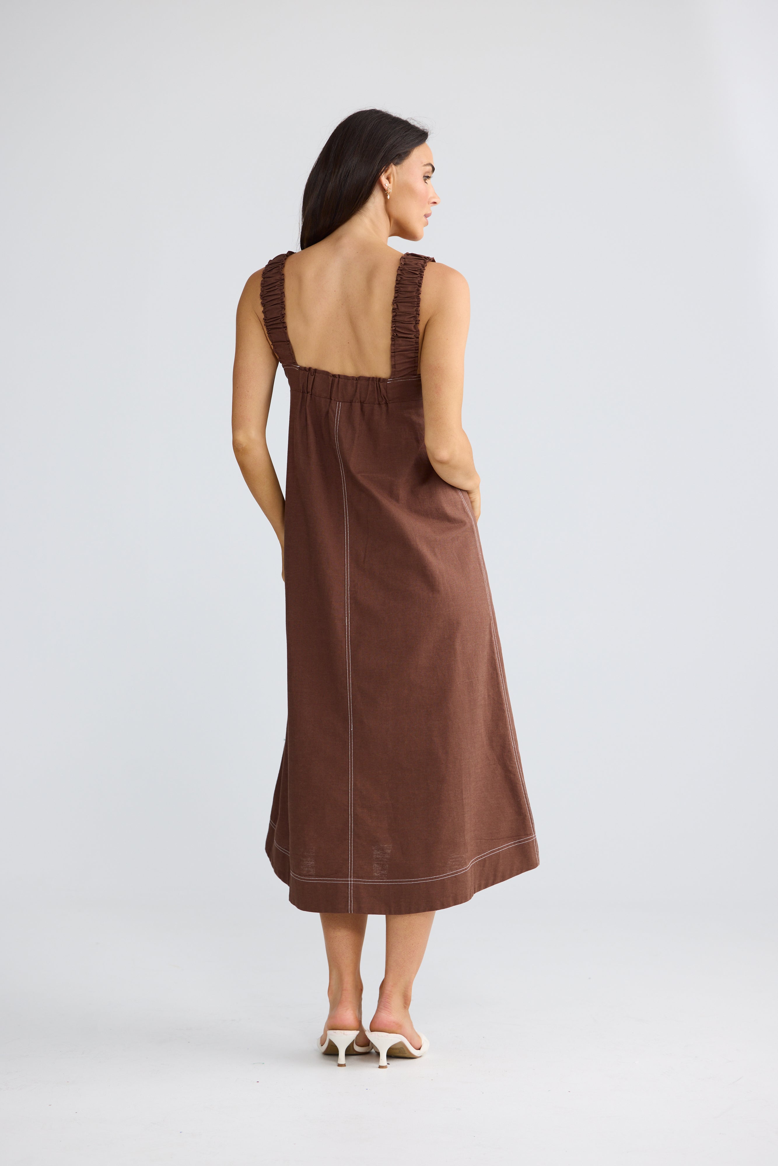 Megan Dress - Coffee