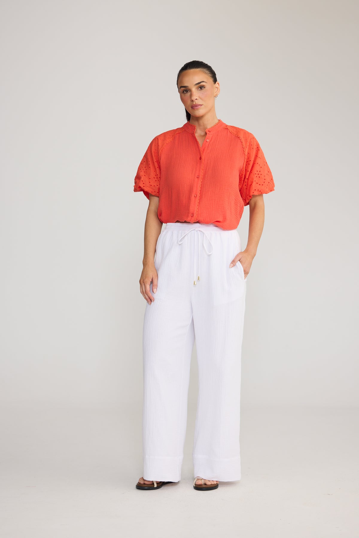 Frances Pant - White