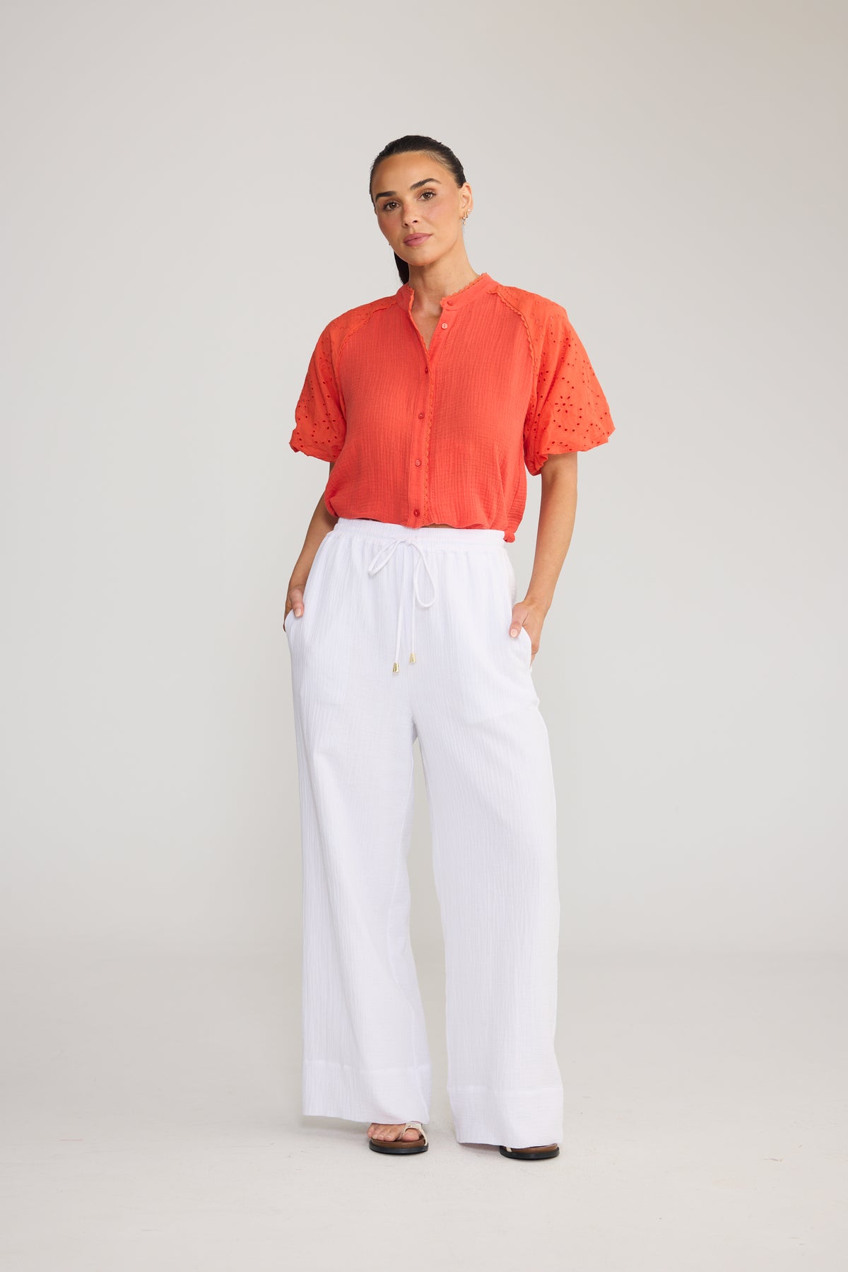 Frances Pant - White