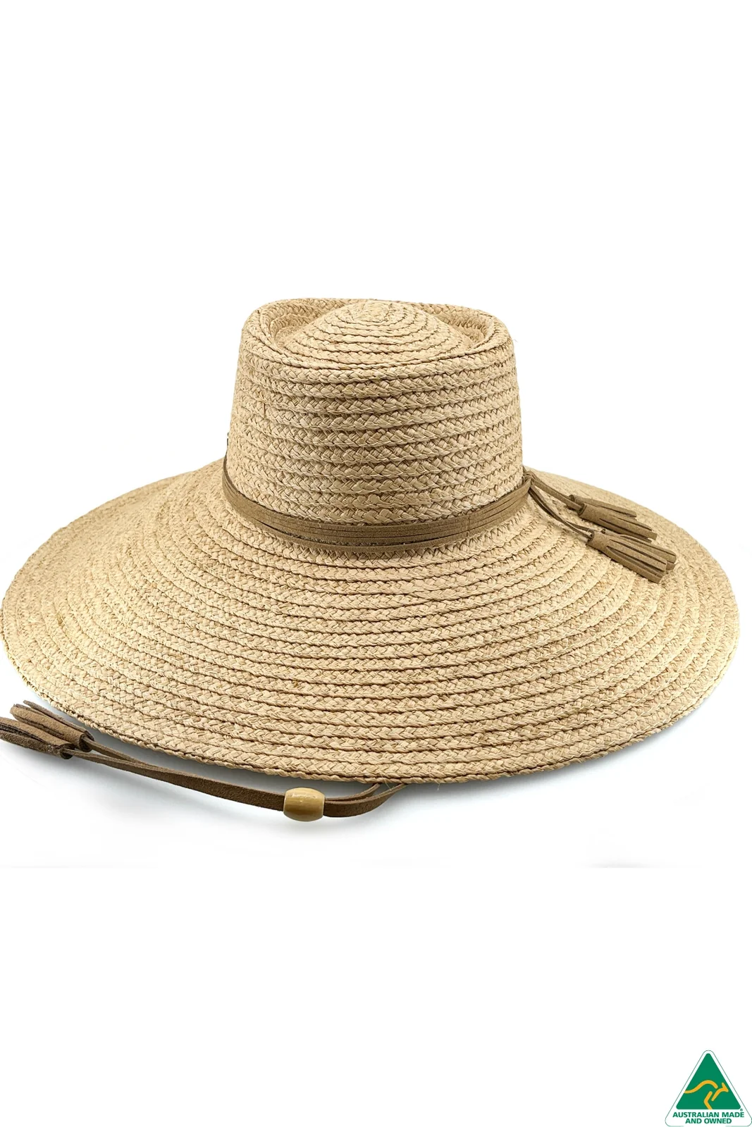 Katherine Raffia Wide Brim Boater