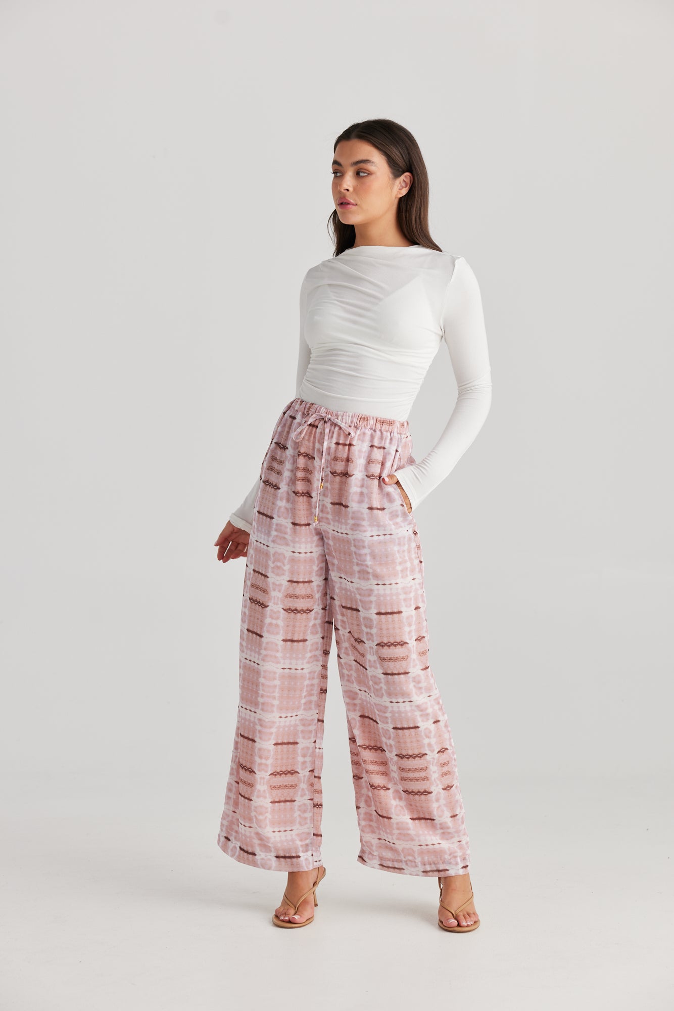Sofia Pant - Blush Reptile
