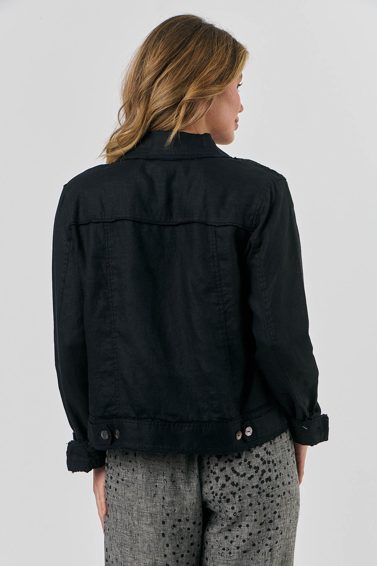 Linen Jacket - Black
