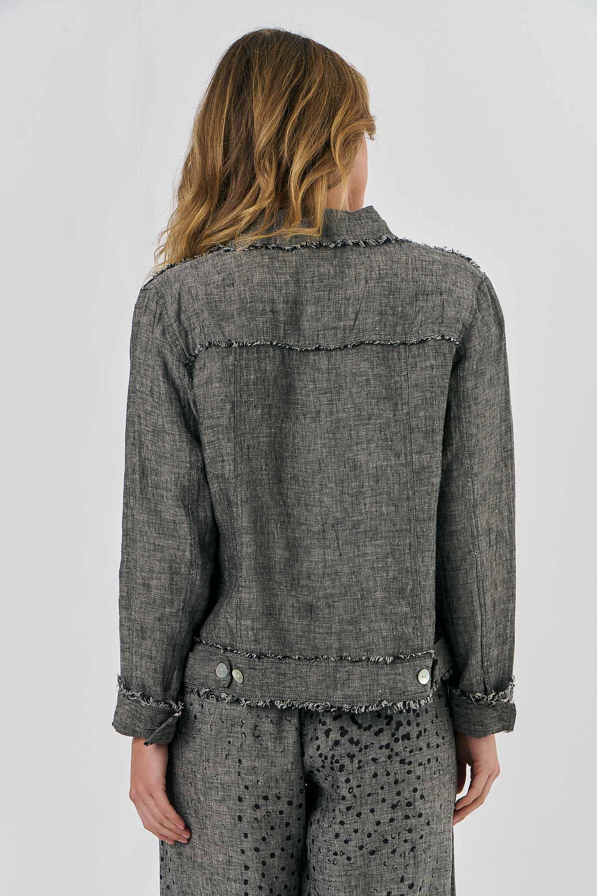 Linen Jacket - Carbon