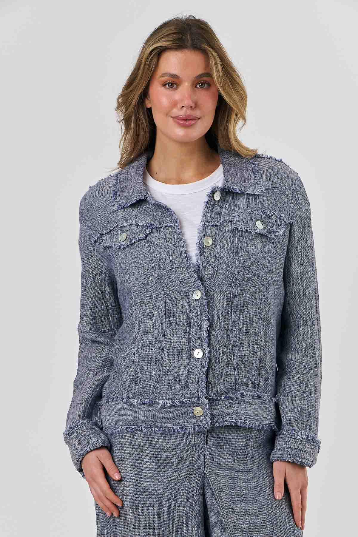 Linen Jacket - Nightfall