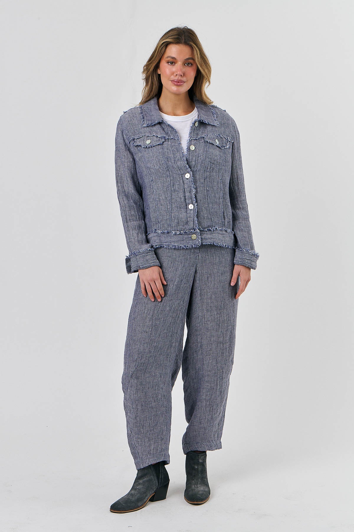 Linen Jacket - Nightfall