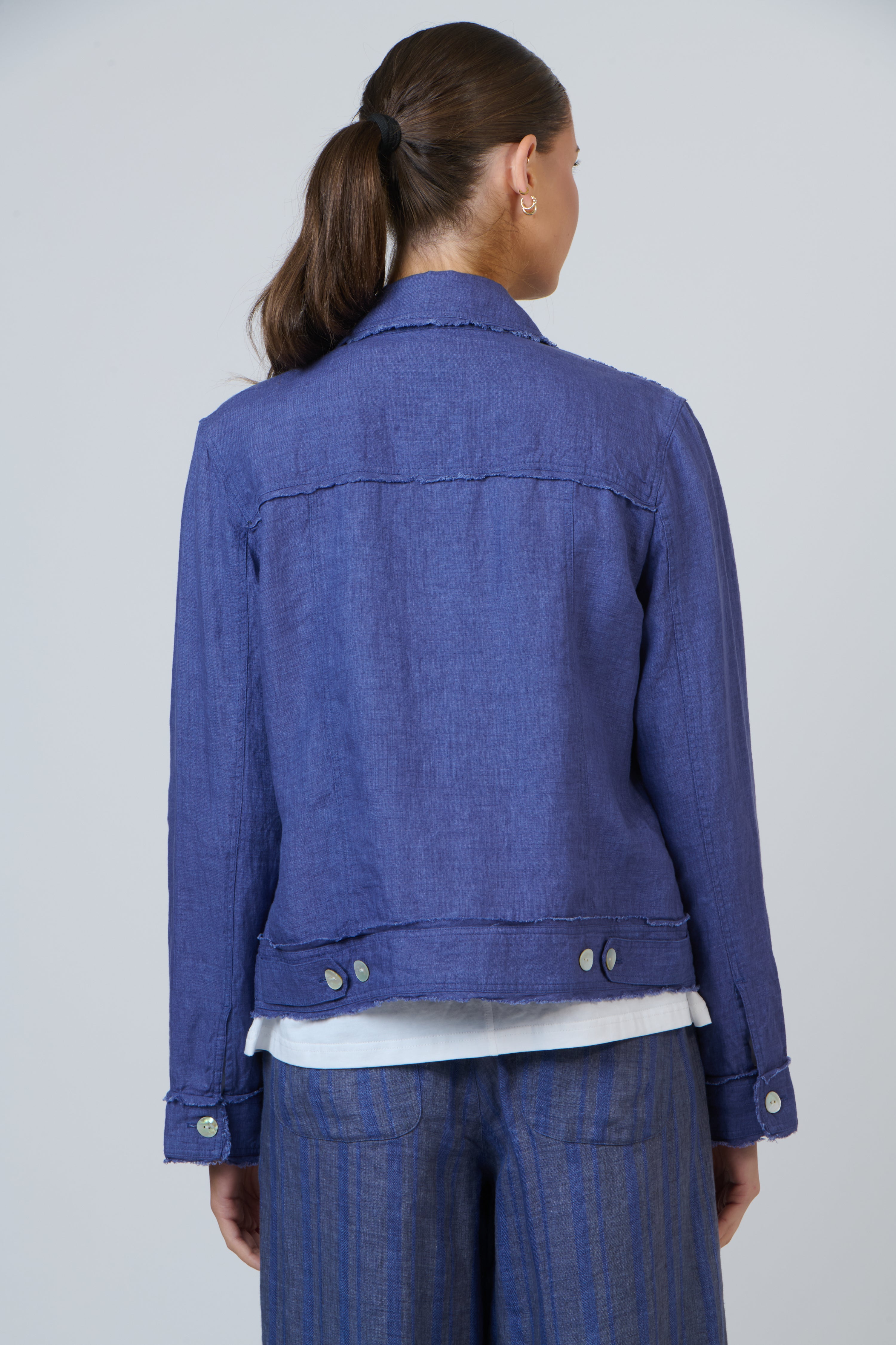 Linen Jacket - Placid