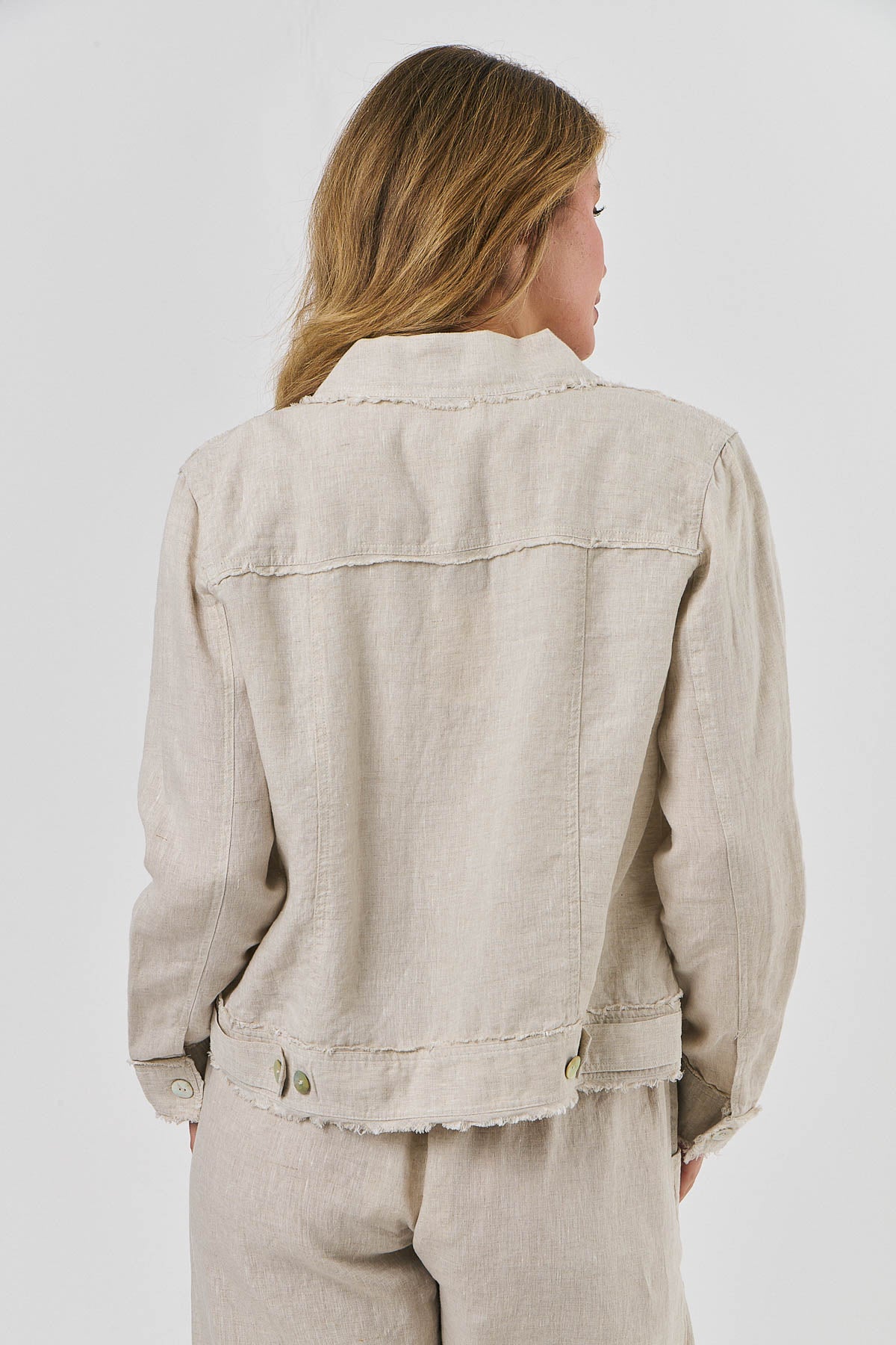 Linen Jacket - Sand