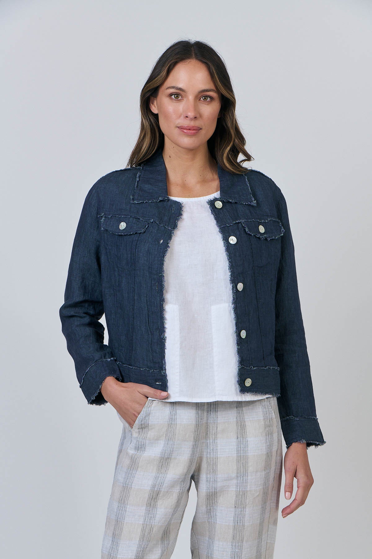 Linen Jacket - Poseidon