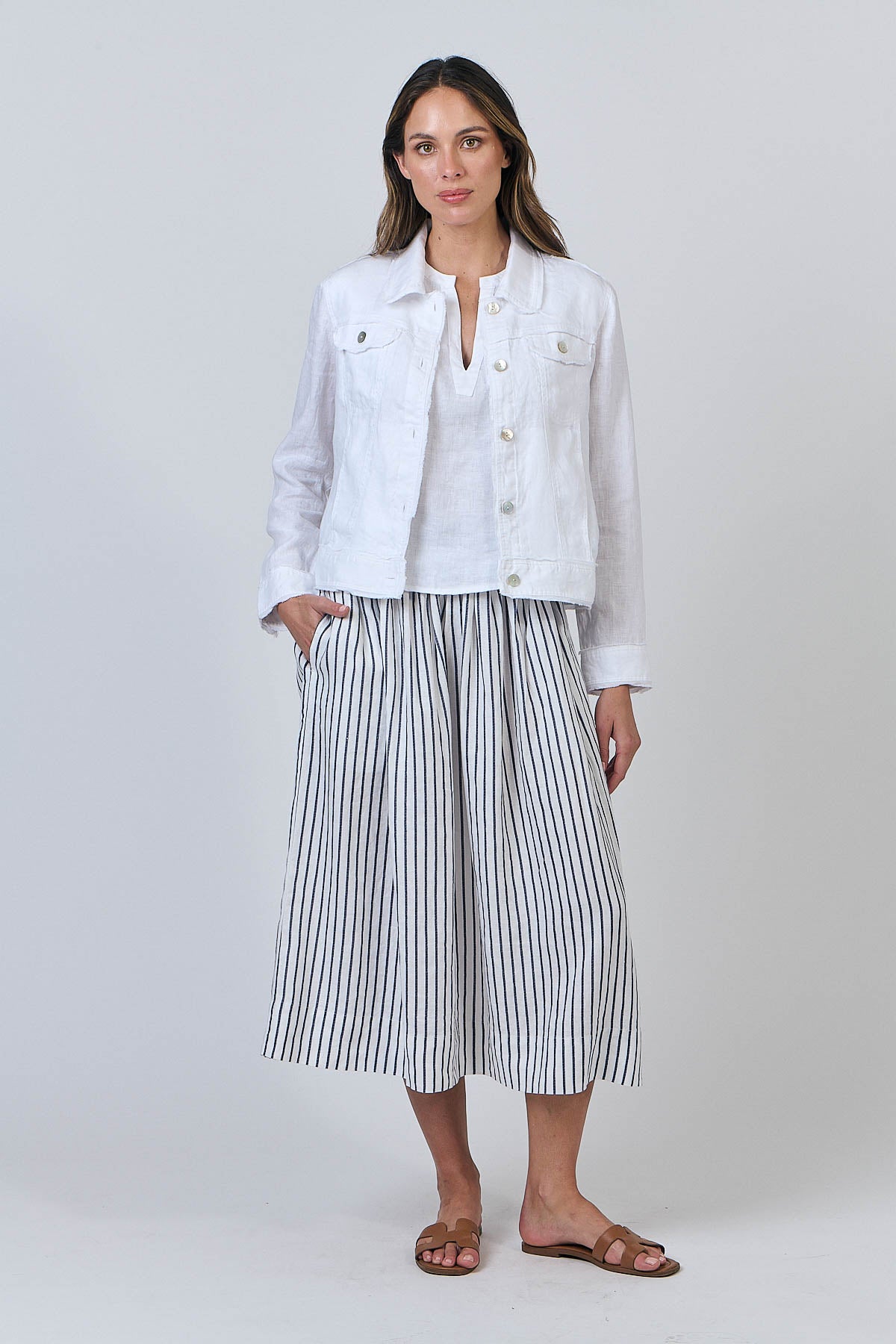 Linen Jacket - White