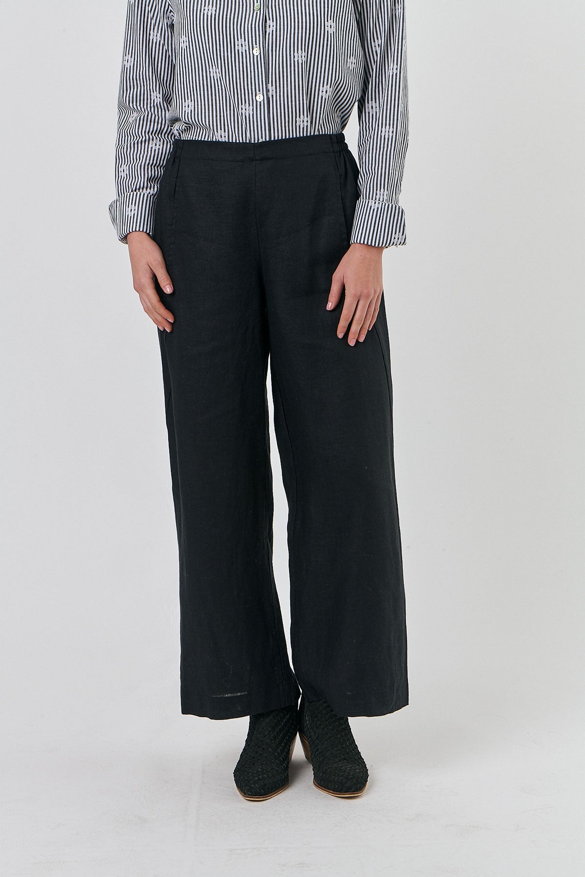 Linen Pants - Black
