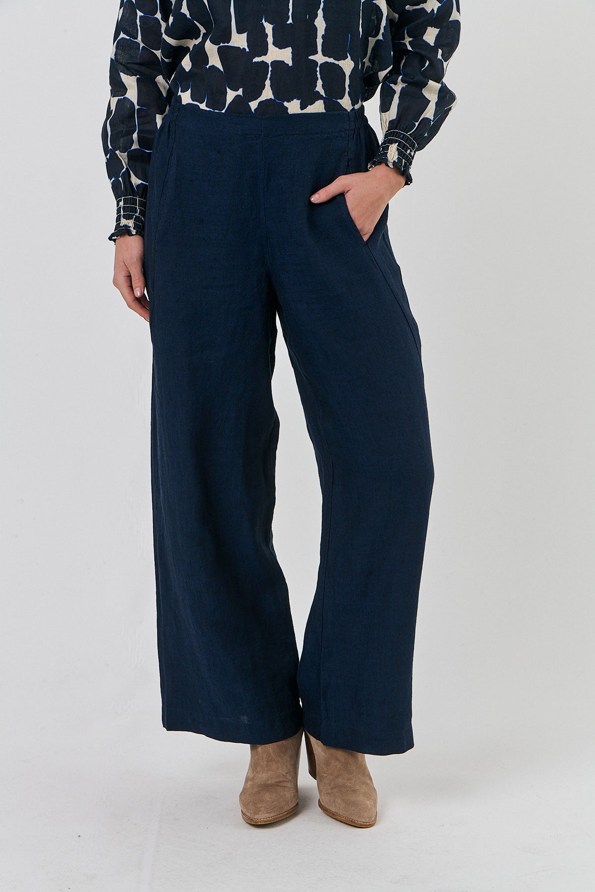 Linen Pants - Midnight