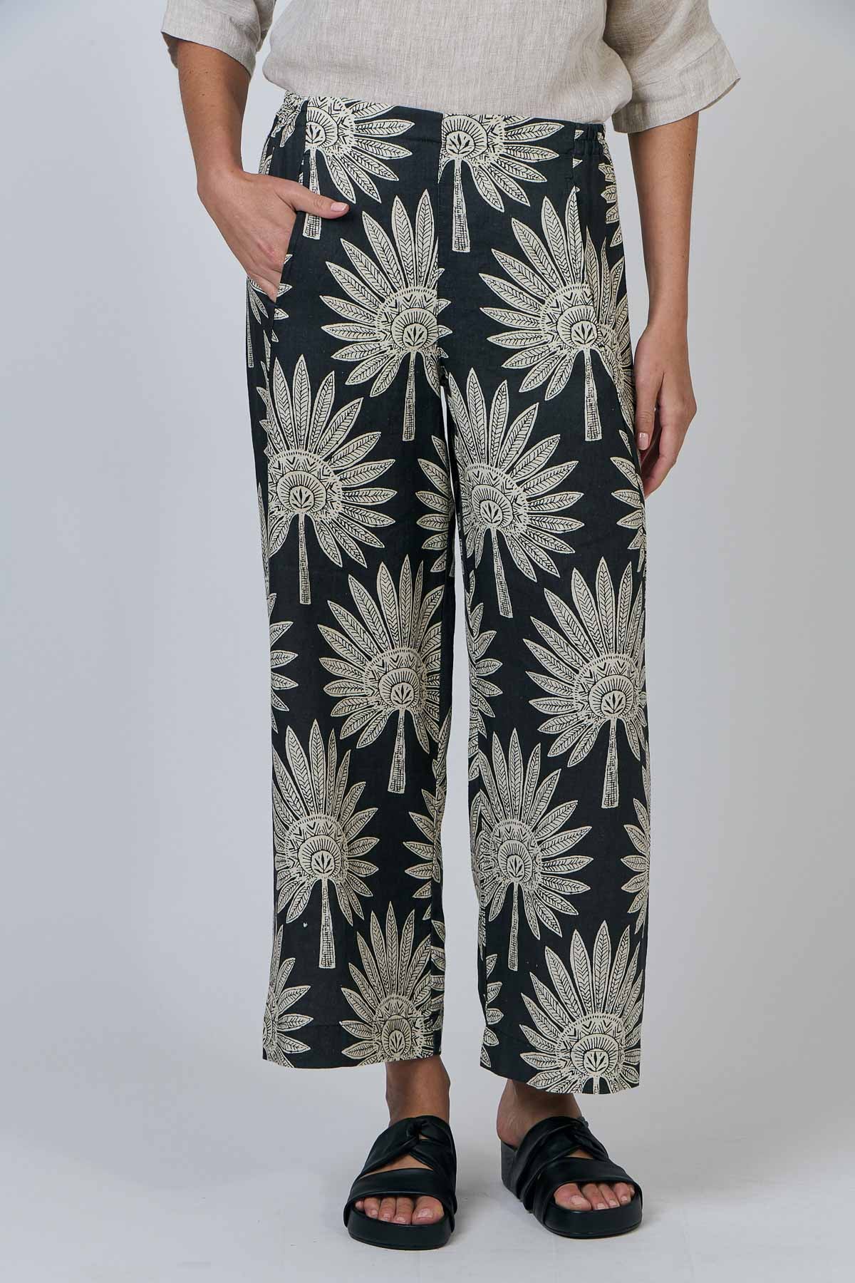 Linen Pants - Date Palm