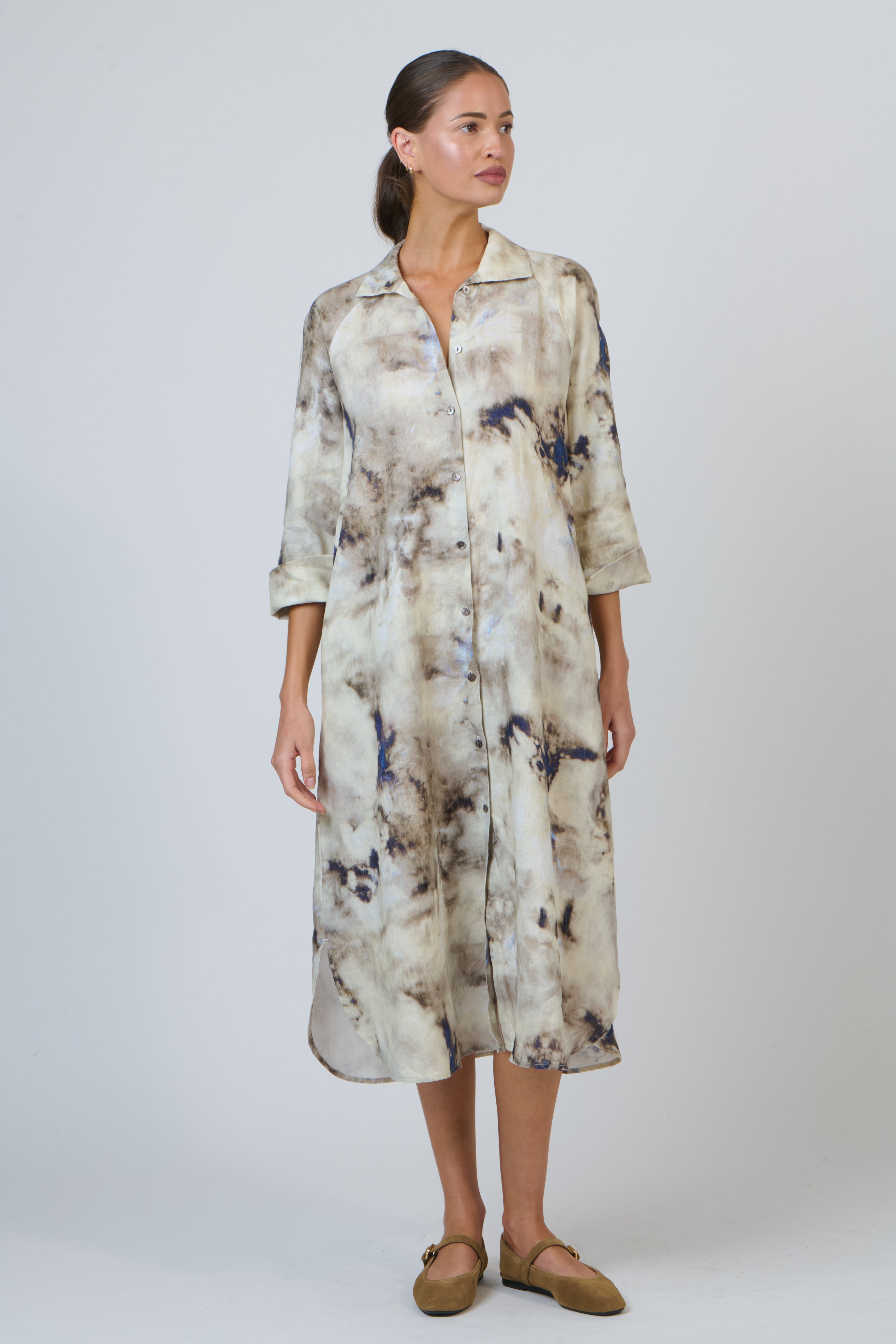 Linen Dress - Emperador