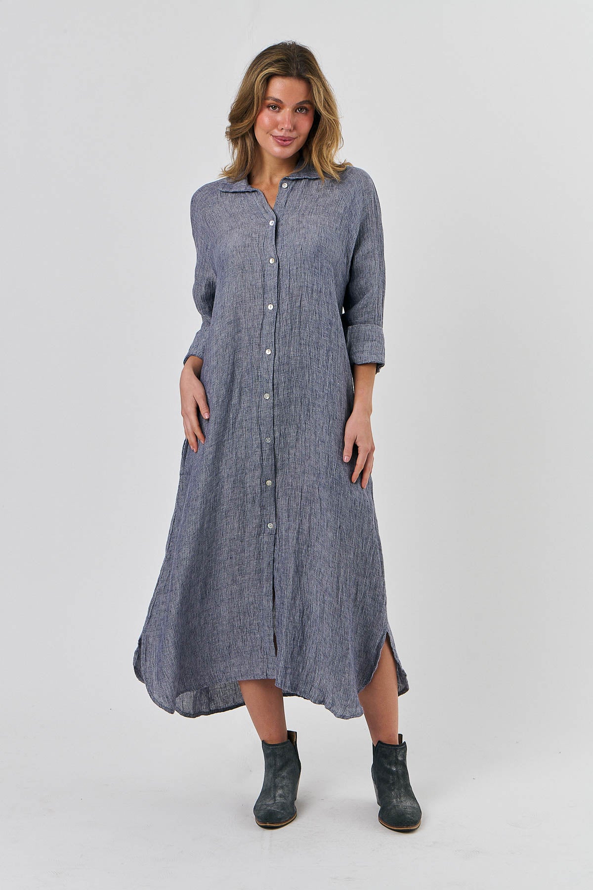 Linen Dress - Nightfall