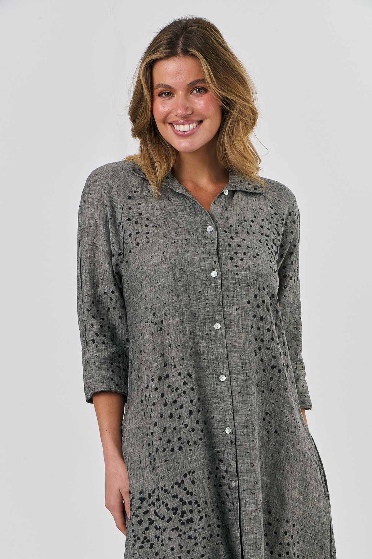 Linen Dress - Peppercorns