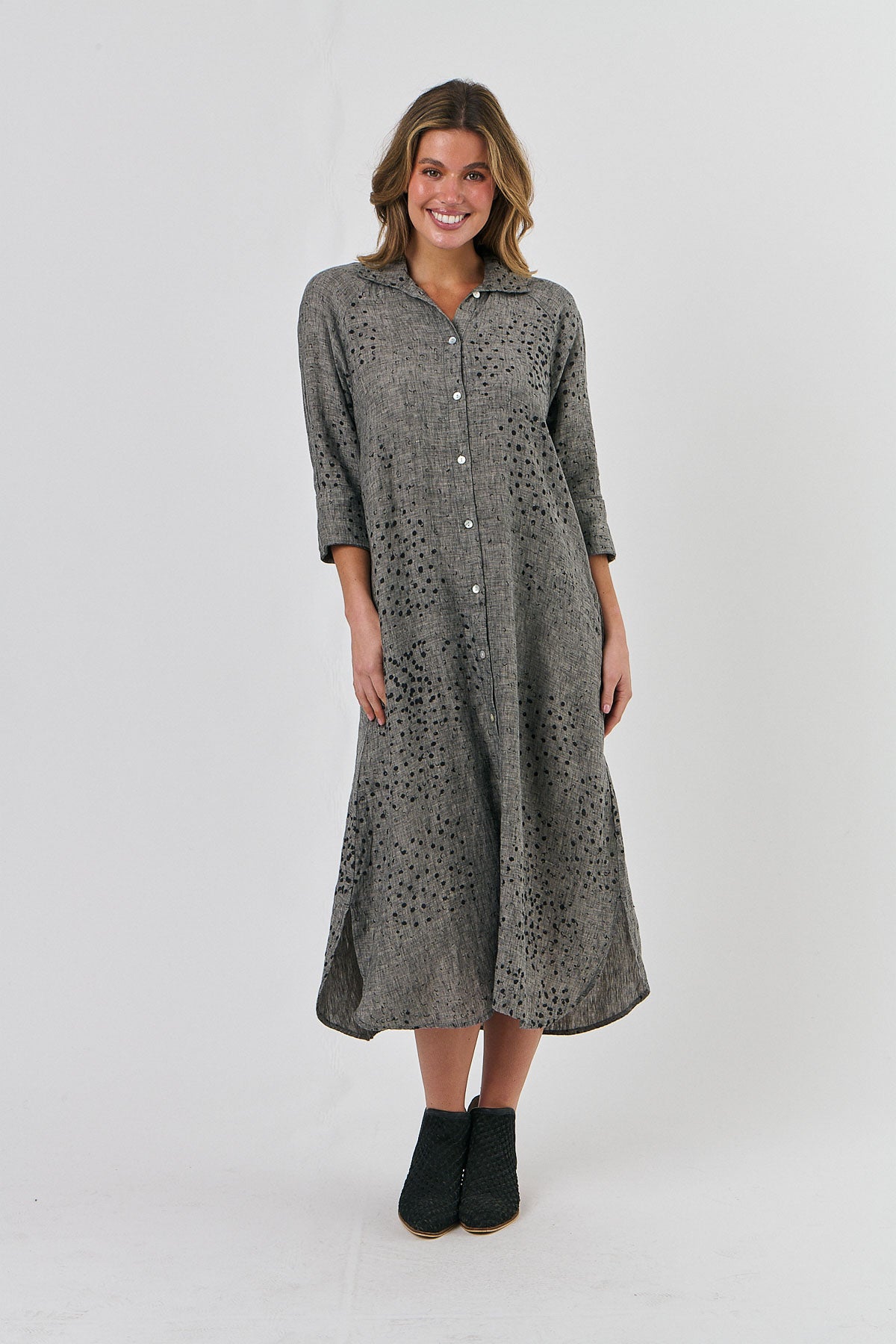 Linen Dress - Peppercorns